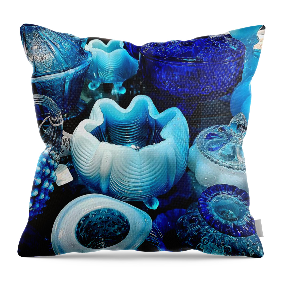  Throw Pillow featuring the photograph Blue by Stephen Dorton