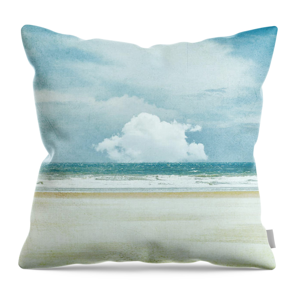 Beach Throw Pillow featuring the photograph Breezeless by Yasmina Baggili