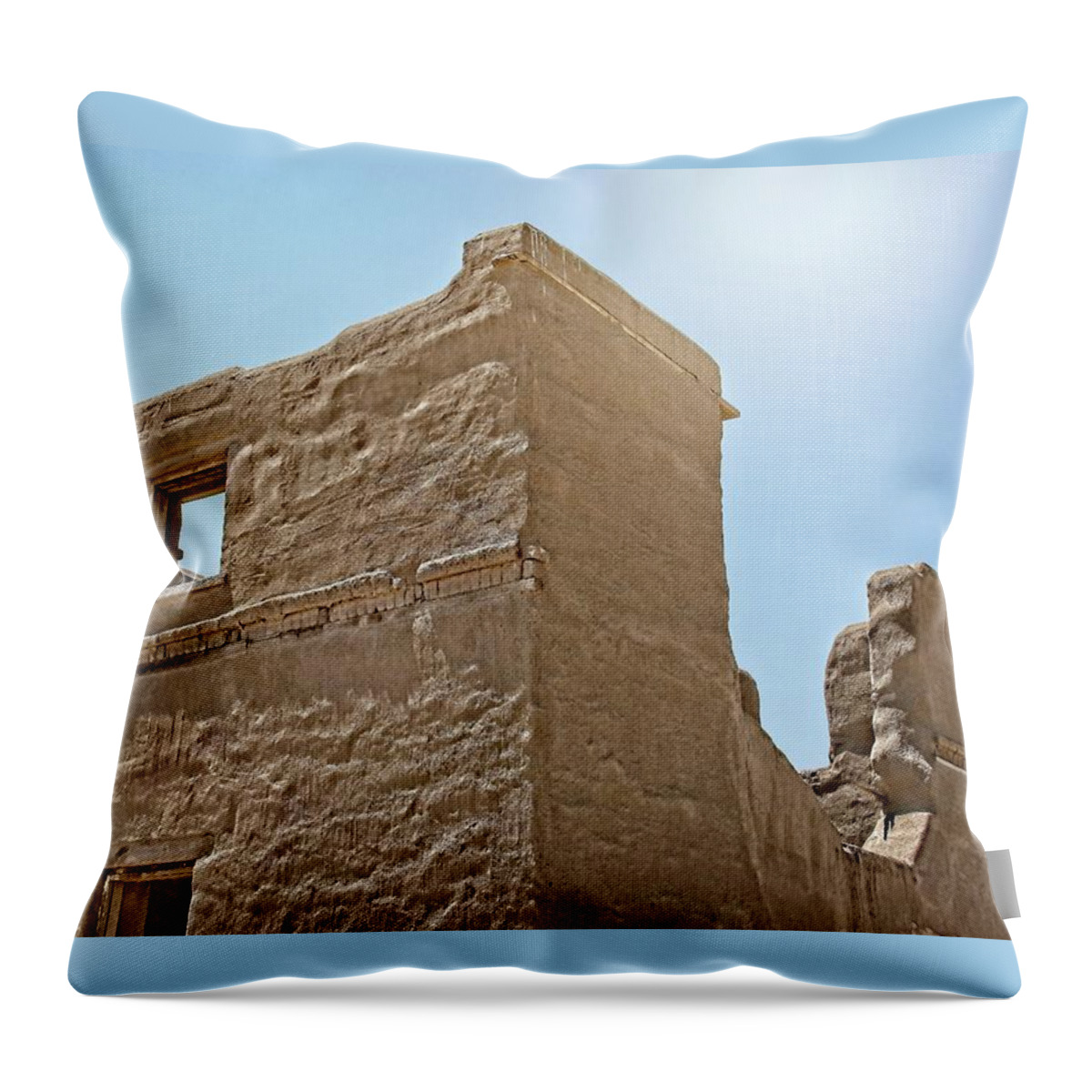 Abandoned Throw Pillow featuring the photograph Broken Walls by David Desautel