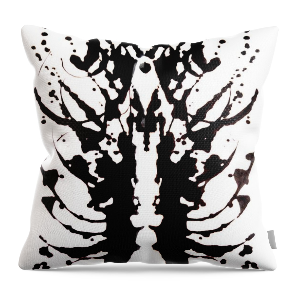 Statement Throw Pillow featuring the painting Energy Bug Zapper by Stephenie Zagorski