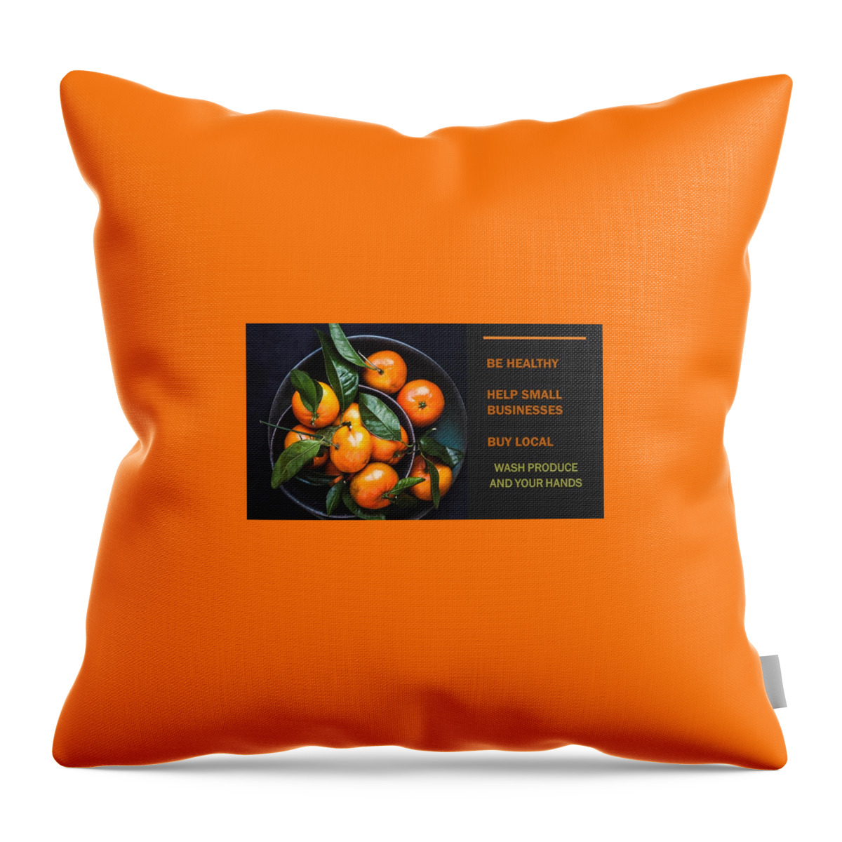 Buy Local Throw Pillow featuring the photograph Buy Local Produce by Nancy Ayanna Wyatt