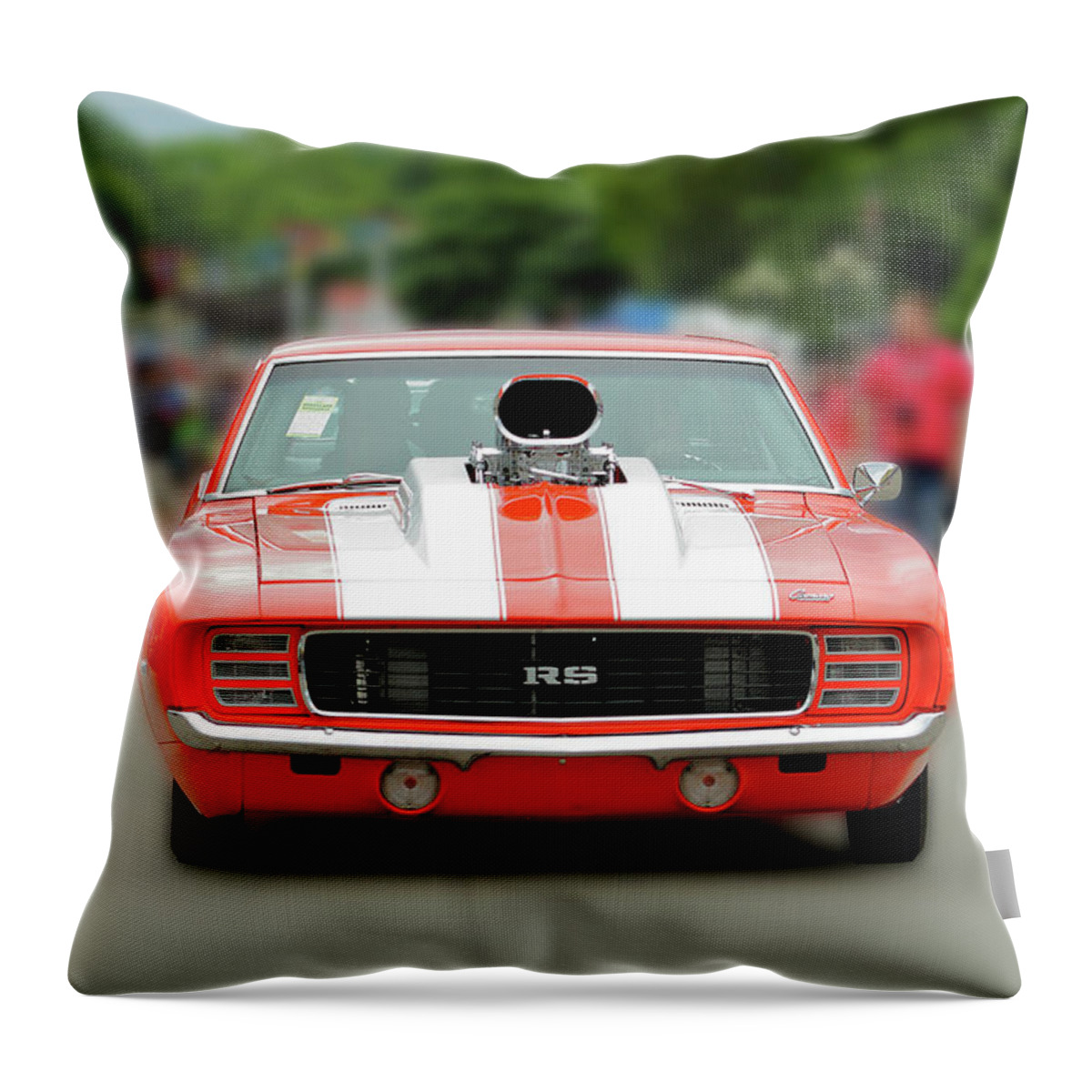 Chevrolet Camaro Rs Throw Pillow featuring the photograph Camaro RS by Lens Art Photography By Larry Trager