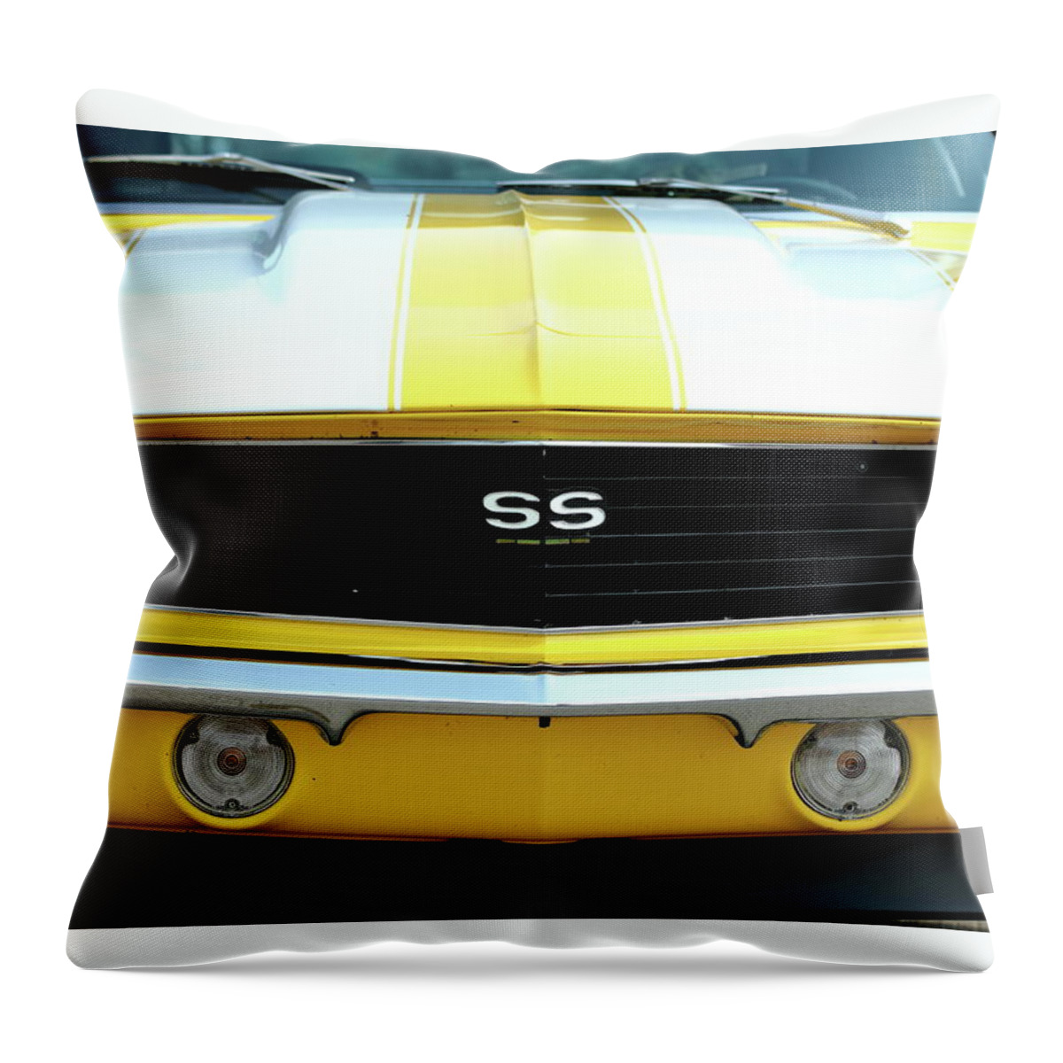Chevrolet Camaro Ss Throw Pillow featuring the photograph Camaro SS by Lens Art Photography By Larry Trager