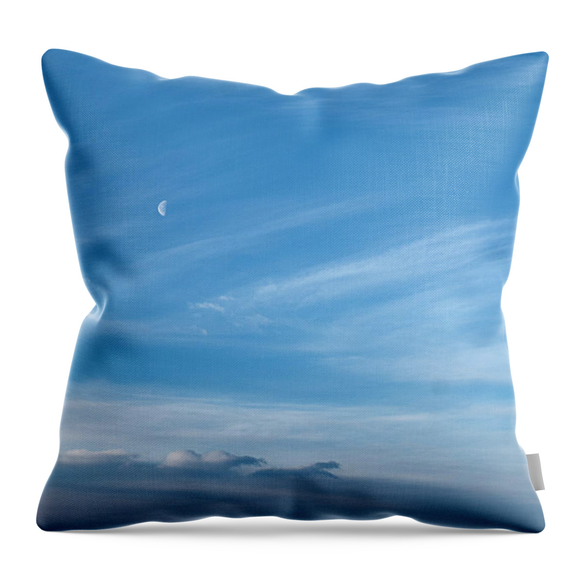 Sky Throw Pillow featuring the photograph Canadian winter morning sky by Karen Rispin