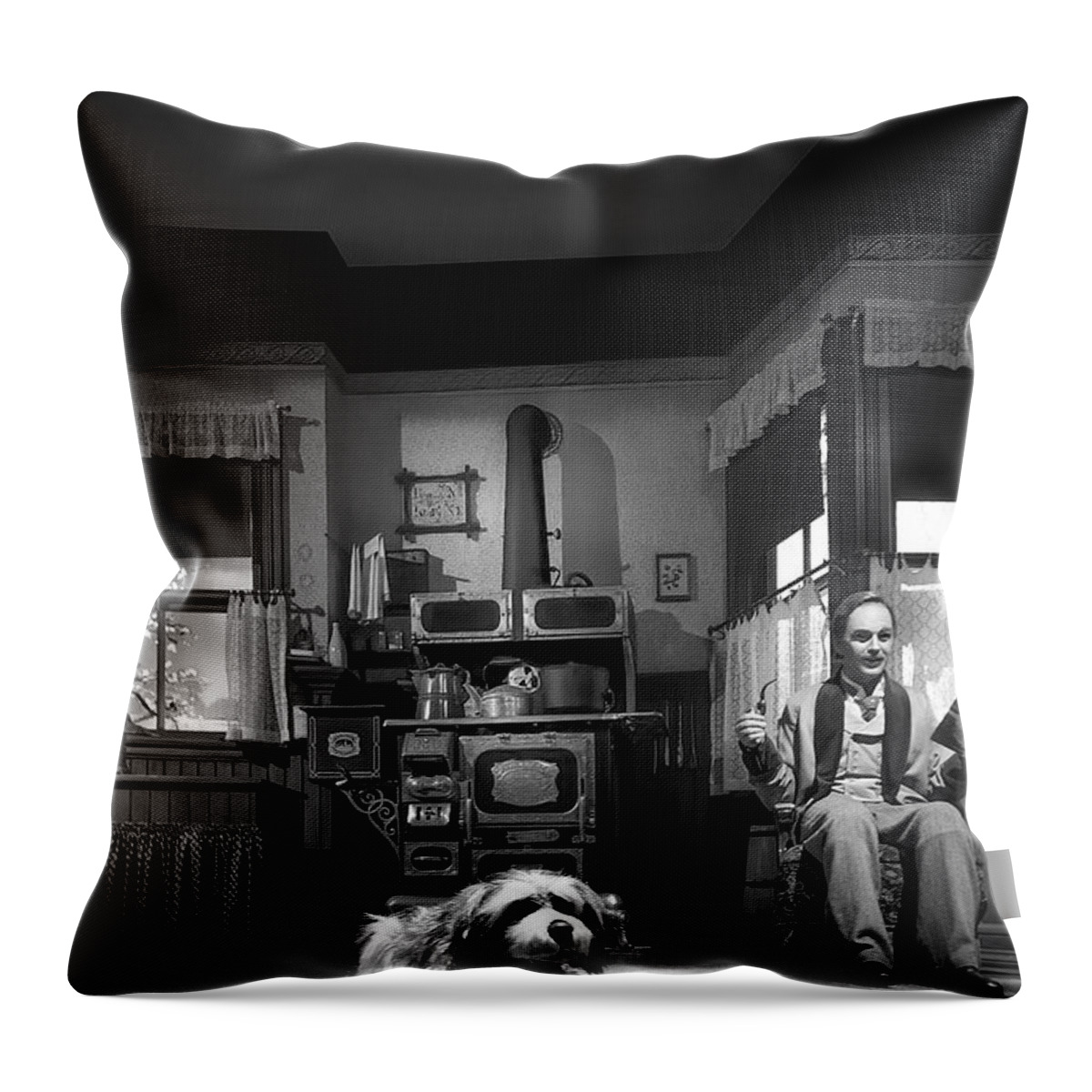 Carousel Of Progress Throw Pillow featuring the photograph Carousel of Progress Scene 1 by Mark Andrew Thomas
