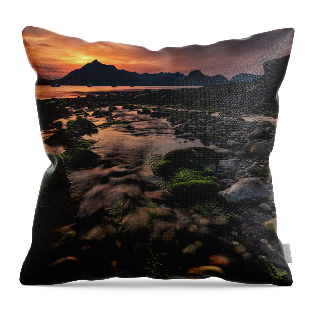 Sunset Throw Pillow featuring the photograph Changing Tide by Chuck Rasco Photography