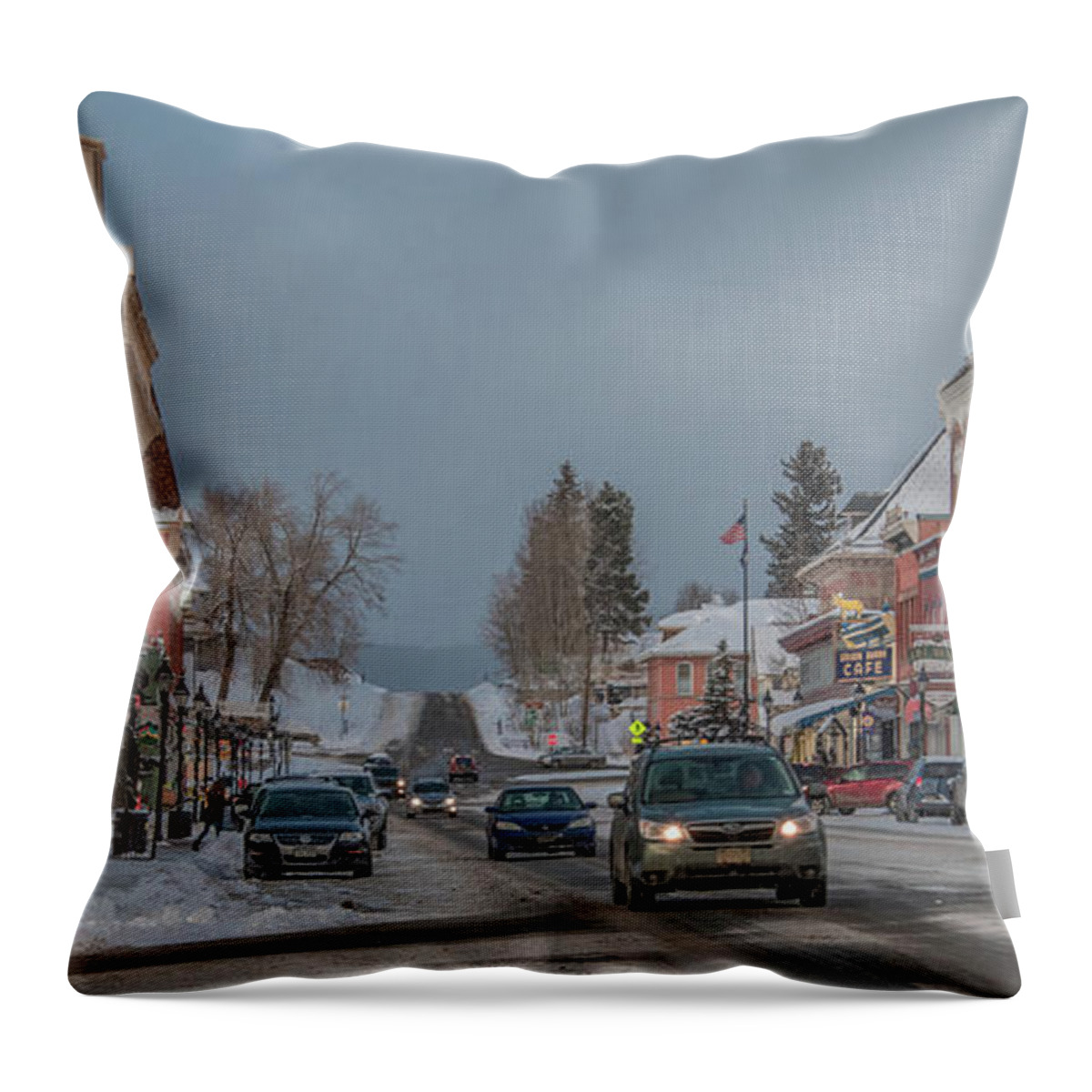 Colorado Throw Pillow featuring the photograph Charming Leadville, Colorado by Marcy Wielfaert