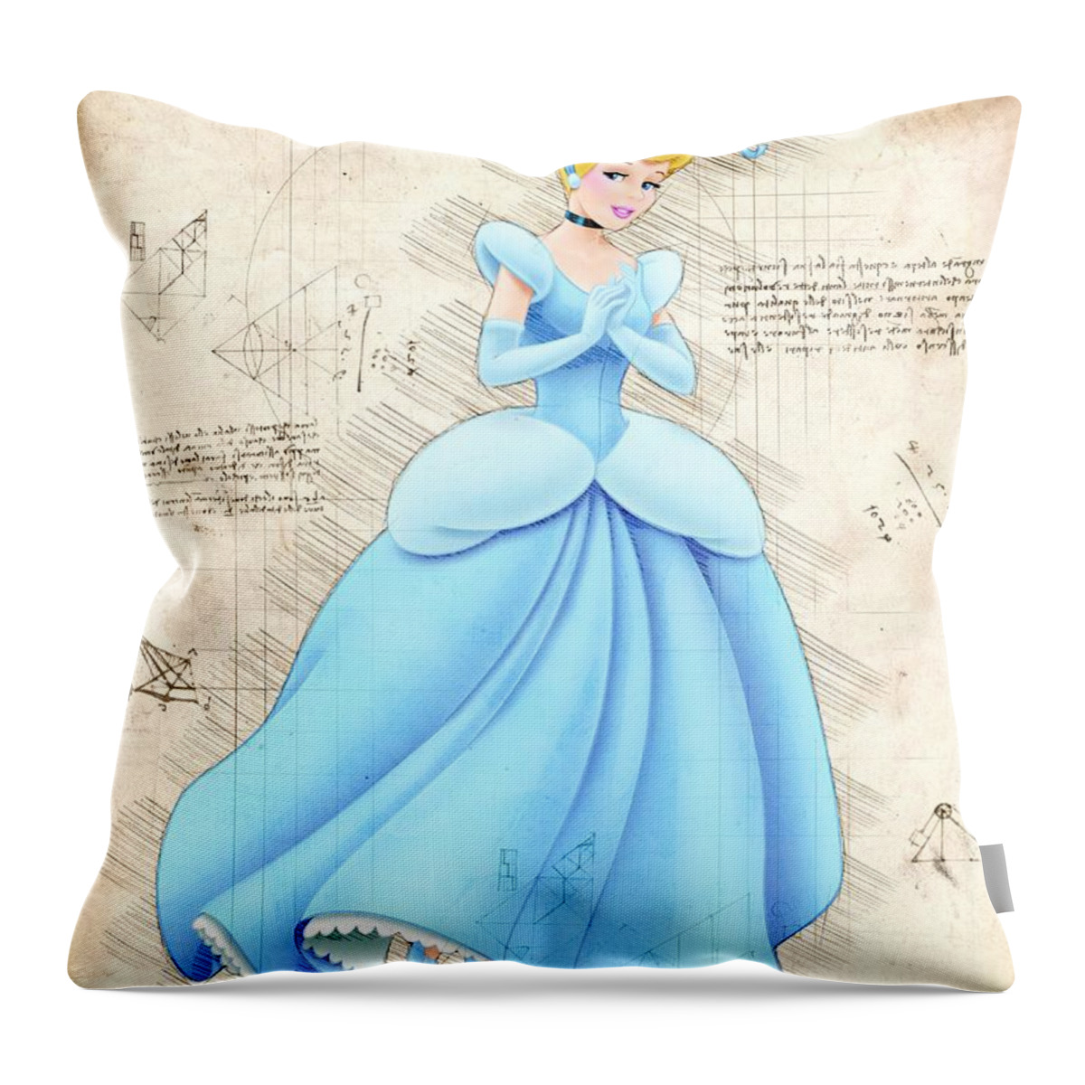Cinderella Pillow Covers Disney Cartoon Anime Home Decoration Beauty and  The Beast Dumbo Marvel Throw Pillows