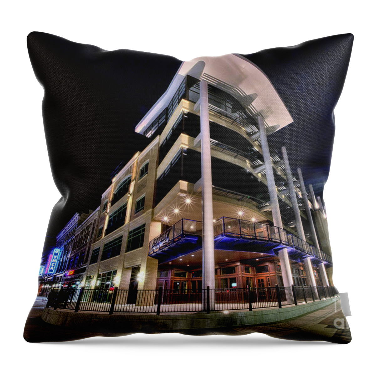 Cities Throw Pillow featuring the photograph City Center by Neil Shapiro
