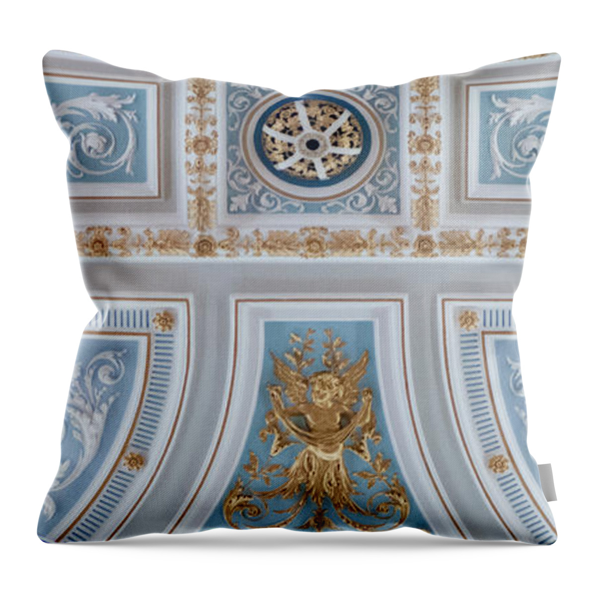 Architecture Throw Pillow featuring the photograph City Chambres, Glasgow by Moira Law