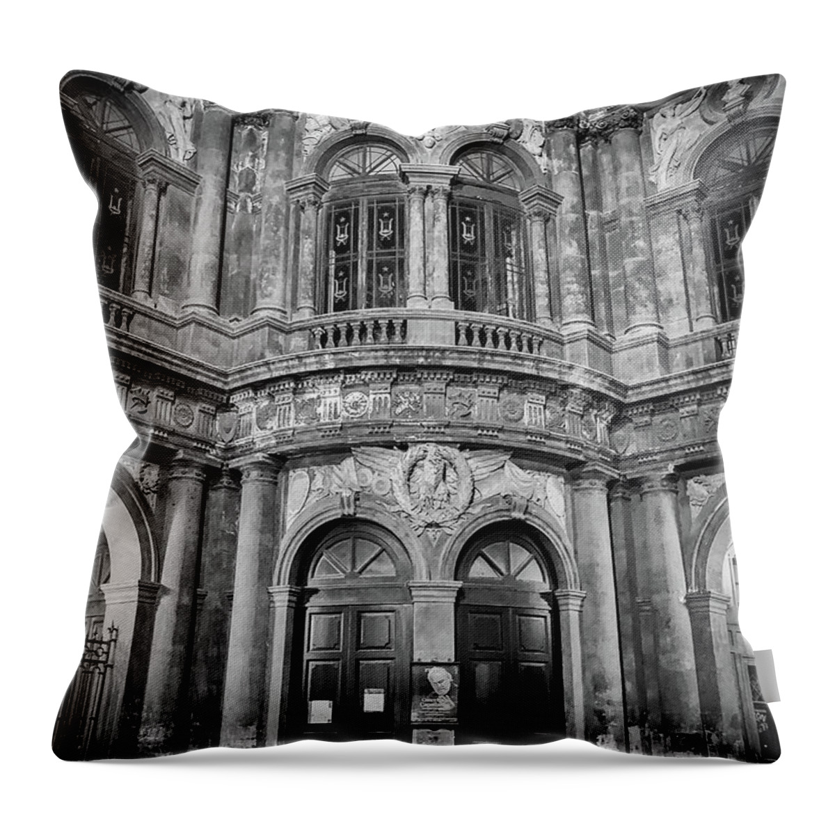 Italy Throw Pillow featuring the photograph Classic Architecture of Sicily by Monroe Payne