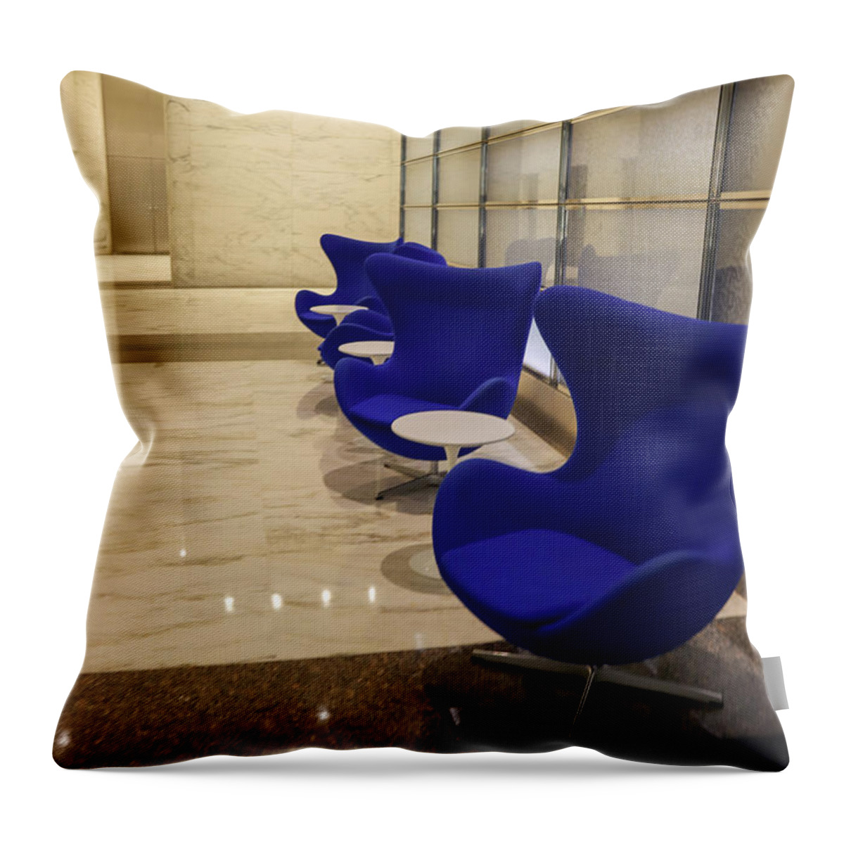 Seats Throw Pillow featuring the photograph Classy Seats by Britten Adams