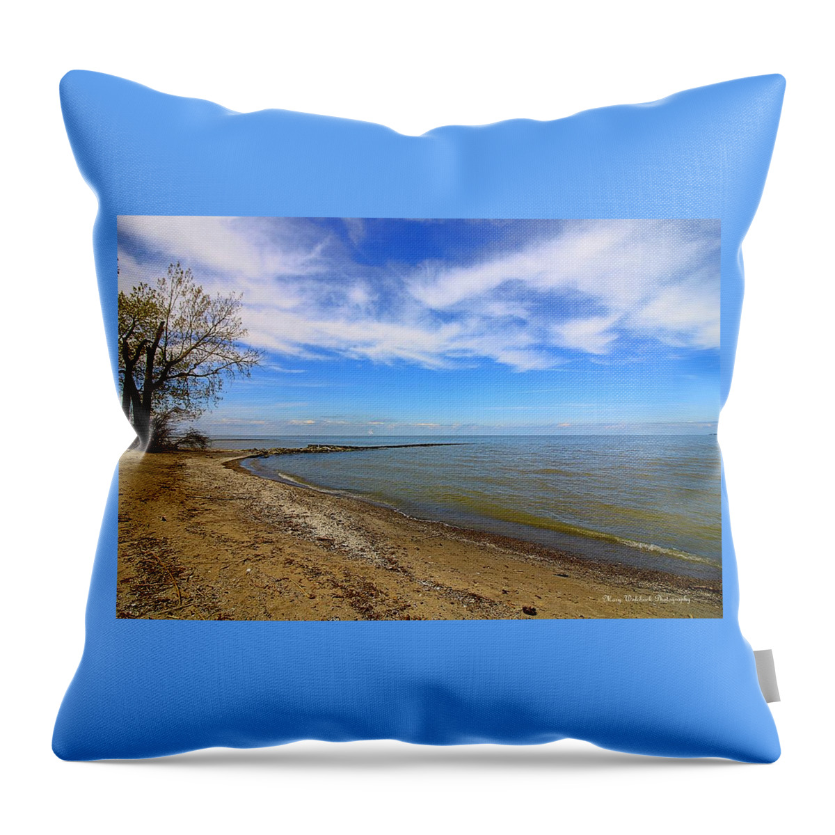 Lake Erie Throw Pillow featuring the photograph Coastal Ohio Series 2 by Mary Walchuck