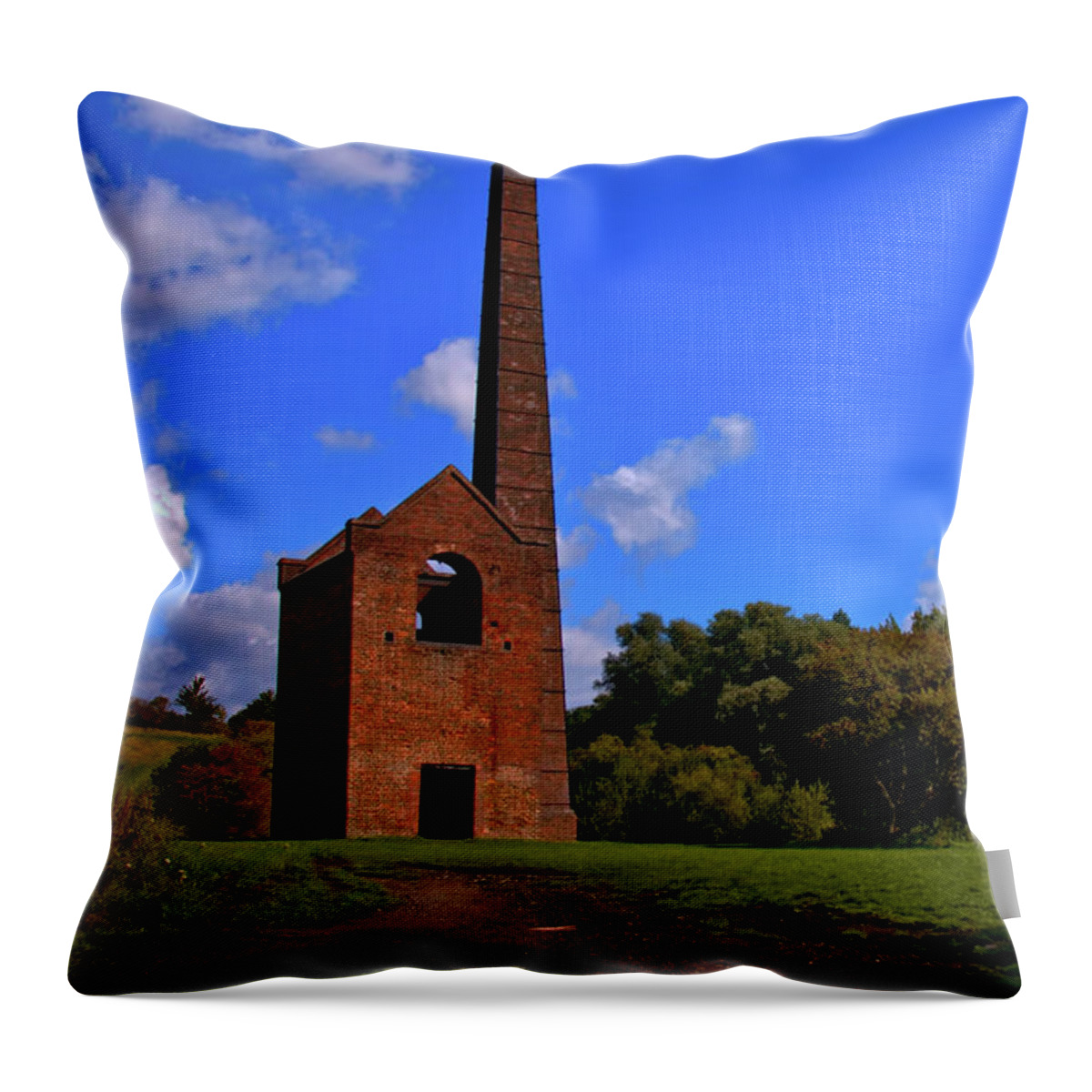 Outdoor Throw Pillow featuring the photograph Cobbs Engine House by Baggieoldboy