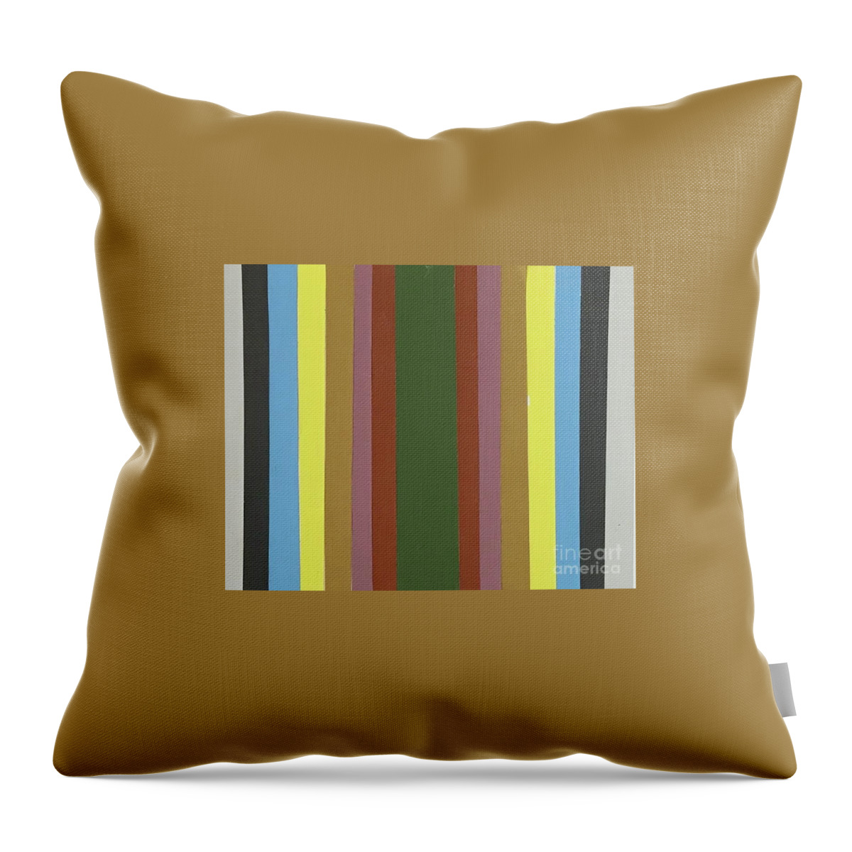 Original Art Work Throw Pillow featuring the mixed media Color Illusion #4 by Theresa Honeycheck