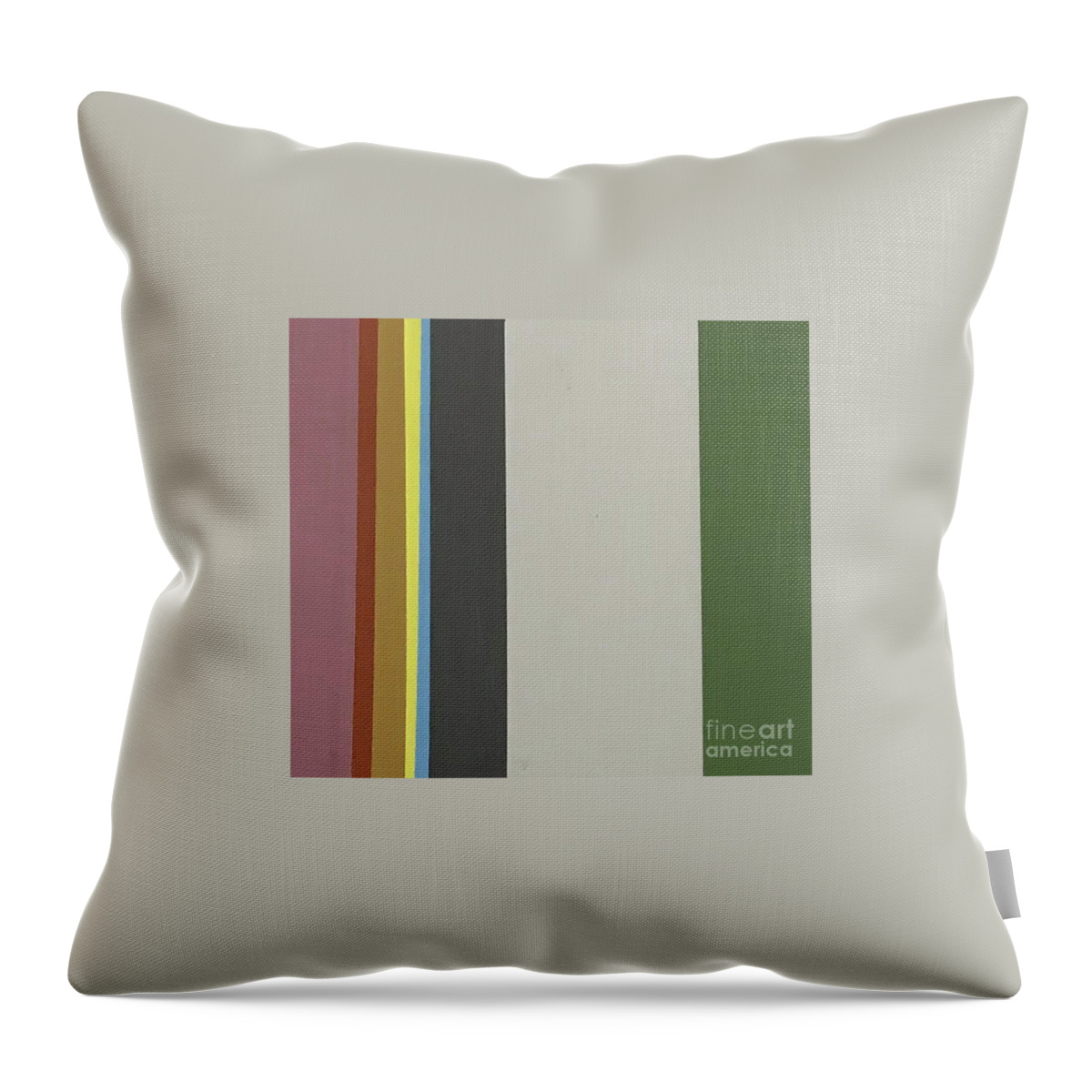 Original Art Work Throw Pillow featuring the mixed media Color Illusion #5 by Theresa Honeycheck