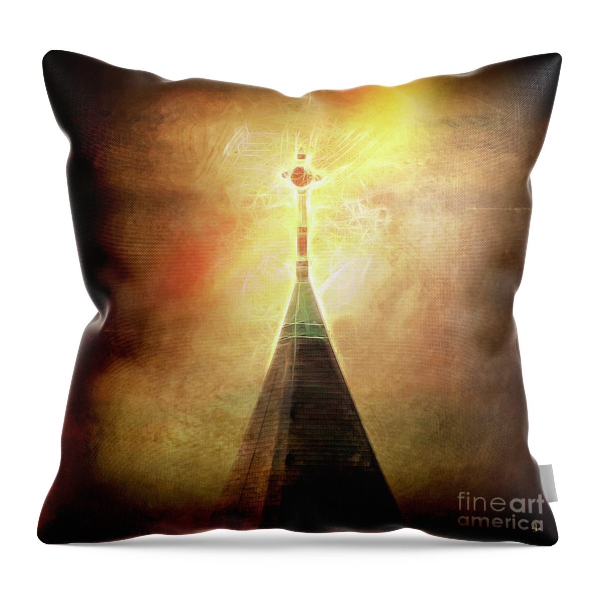 Fine Art Photography Throw Pillow featuring the photograph Conflict by John Strong