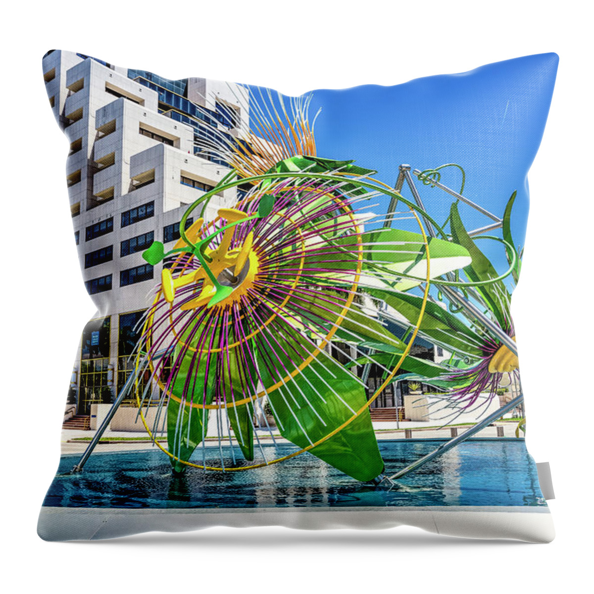 Miami Throw Pillow featuring the digital art Coral Gables The Bug by SnapHappy Photos