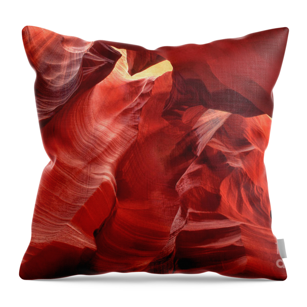 Dave Welling Throw Pillow featuring the photograph Corkscrew Or Upper Antelope Slot Canyon Arizon by Dave Welling