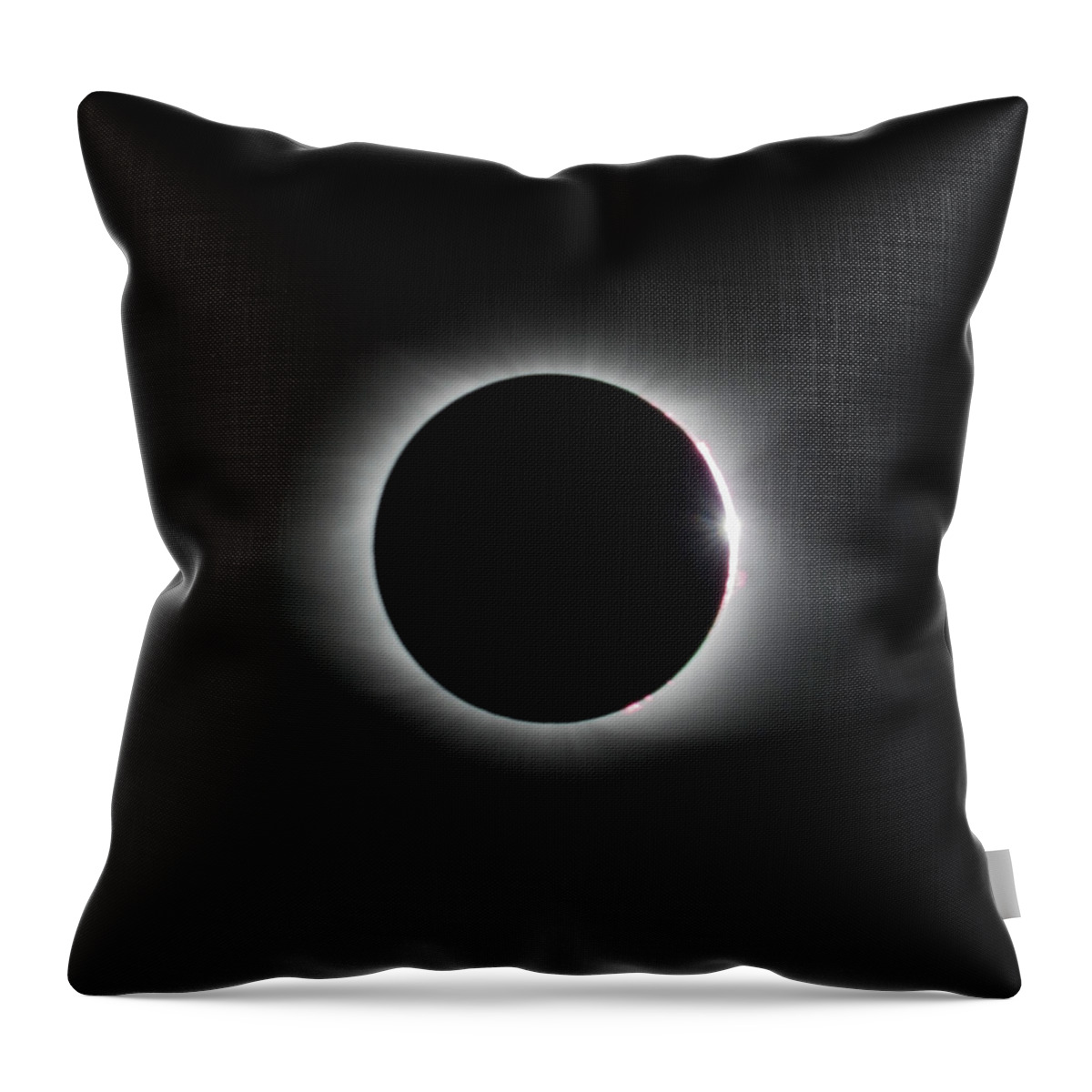 21 August 2017 Throw Pillow featuring the photograph Corona BW by Melissa Southern