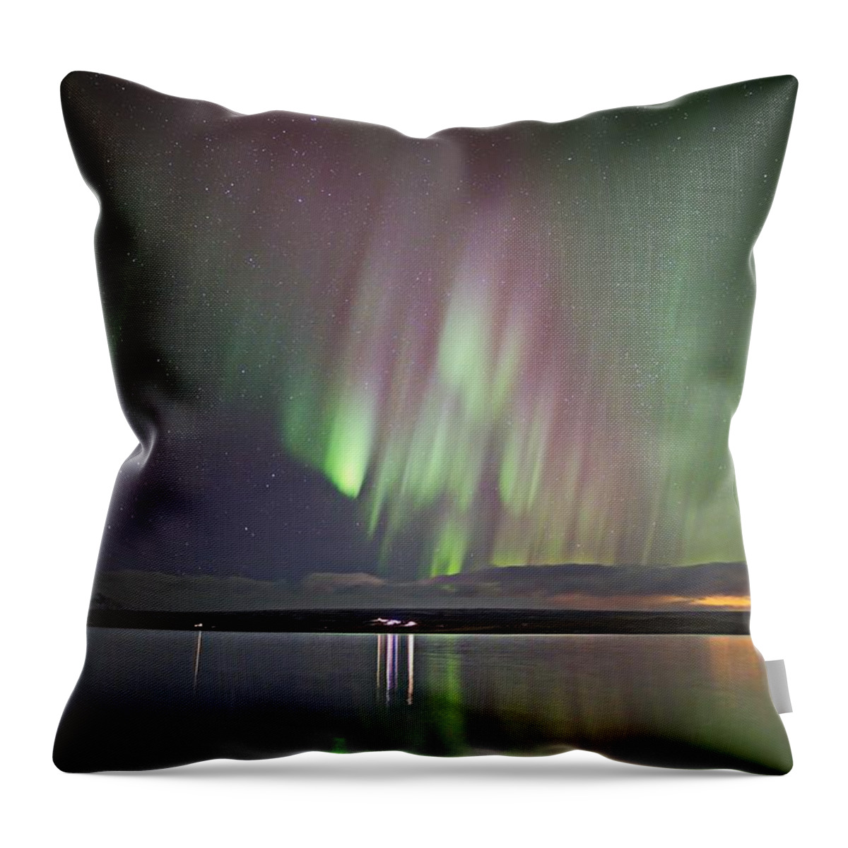 Iceland Throw Pillow featuring the photograph Cotton Candy Skies #1 by Christopher Mathews