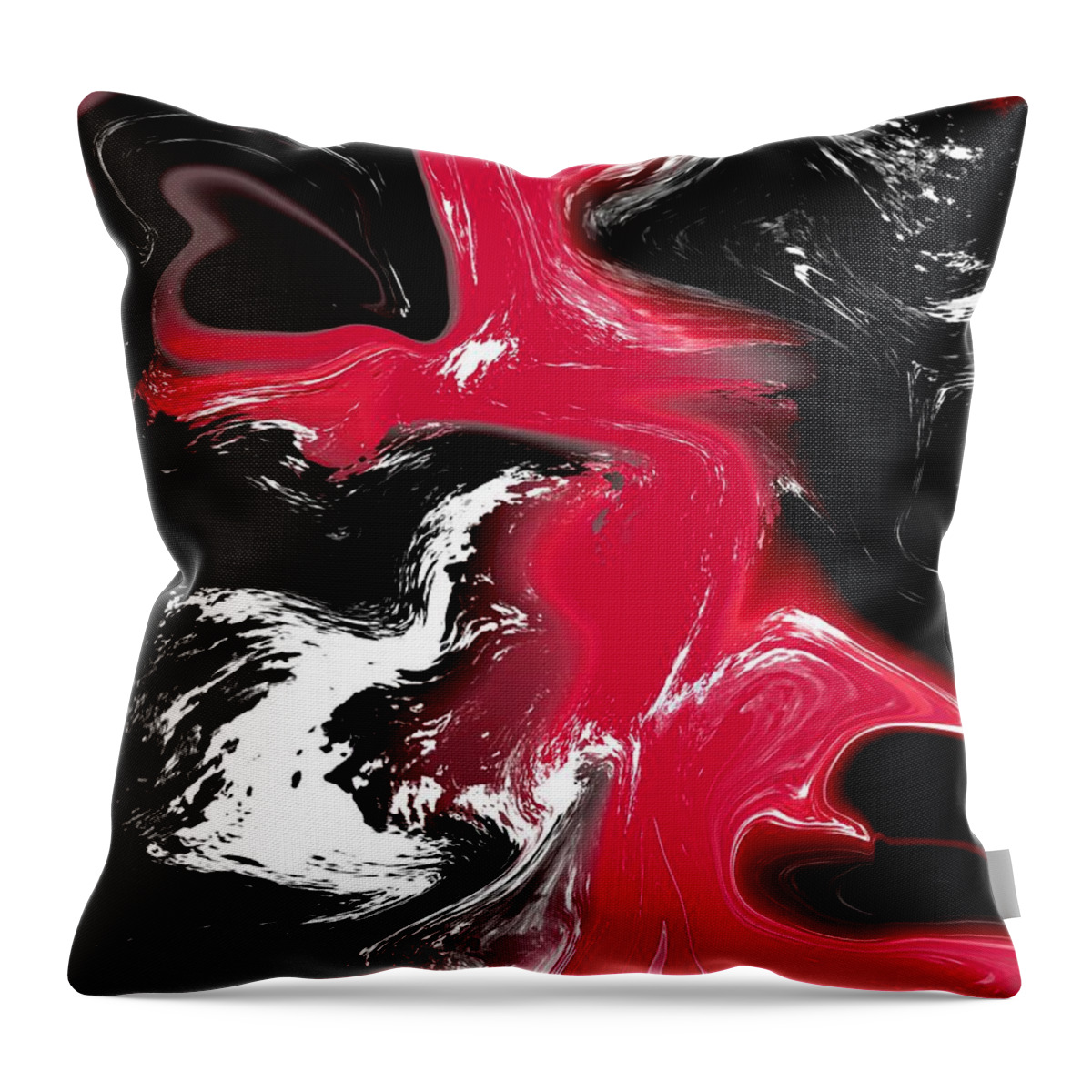  Throw Pillow featuring the digital art Creation of the Dark Knight by Michelle Hoffmann
