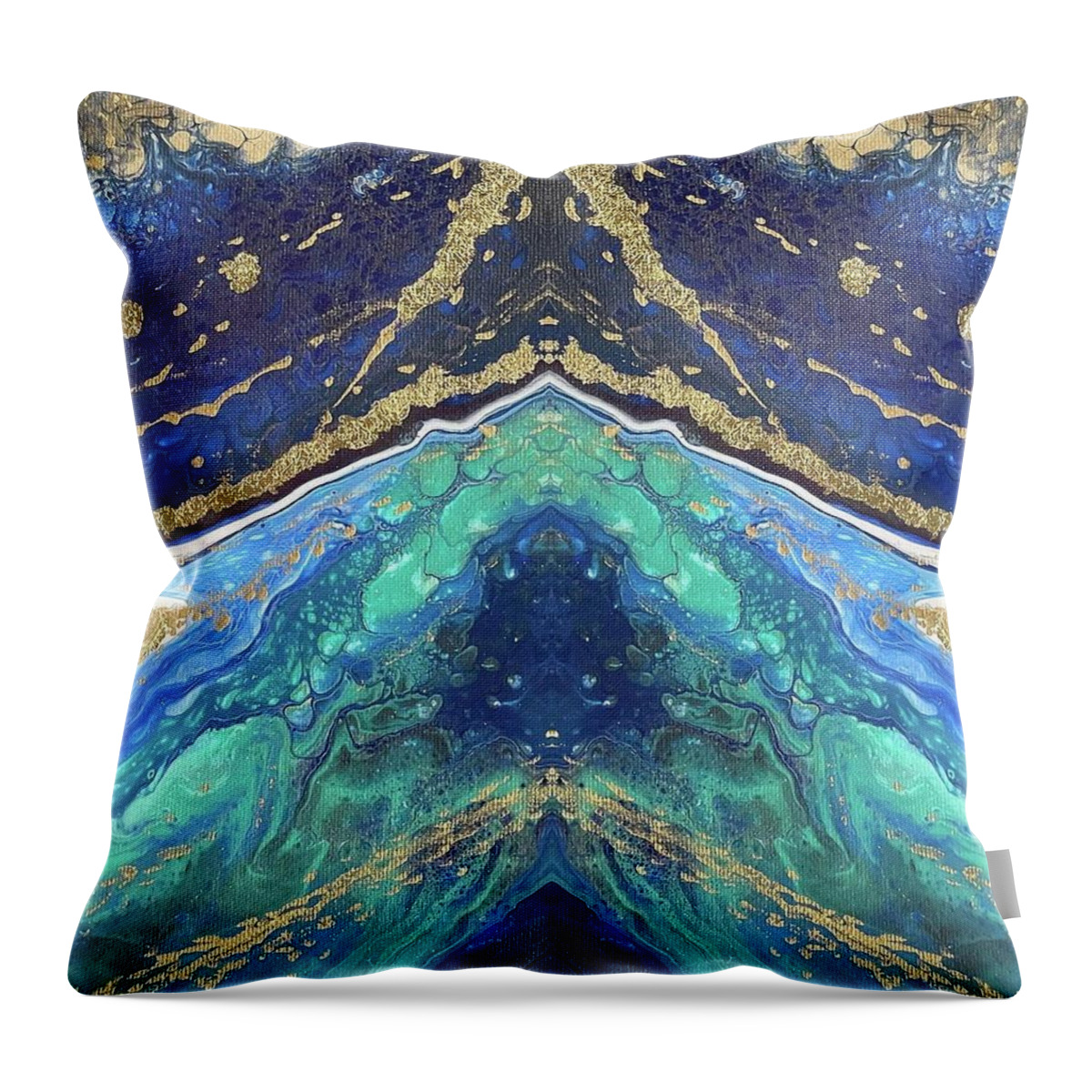 Digital Throw Pillow featuring the digital art Current by Nicole DiCicco