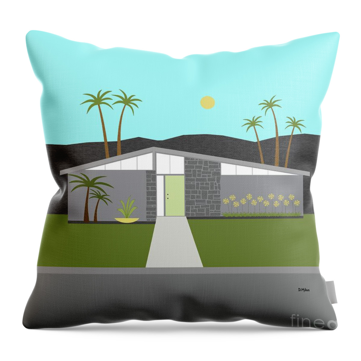  Throw Pillow featuring the digital art Custom for Lisa by Donna Mibus