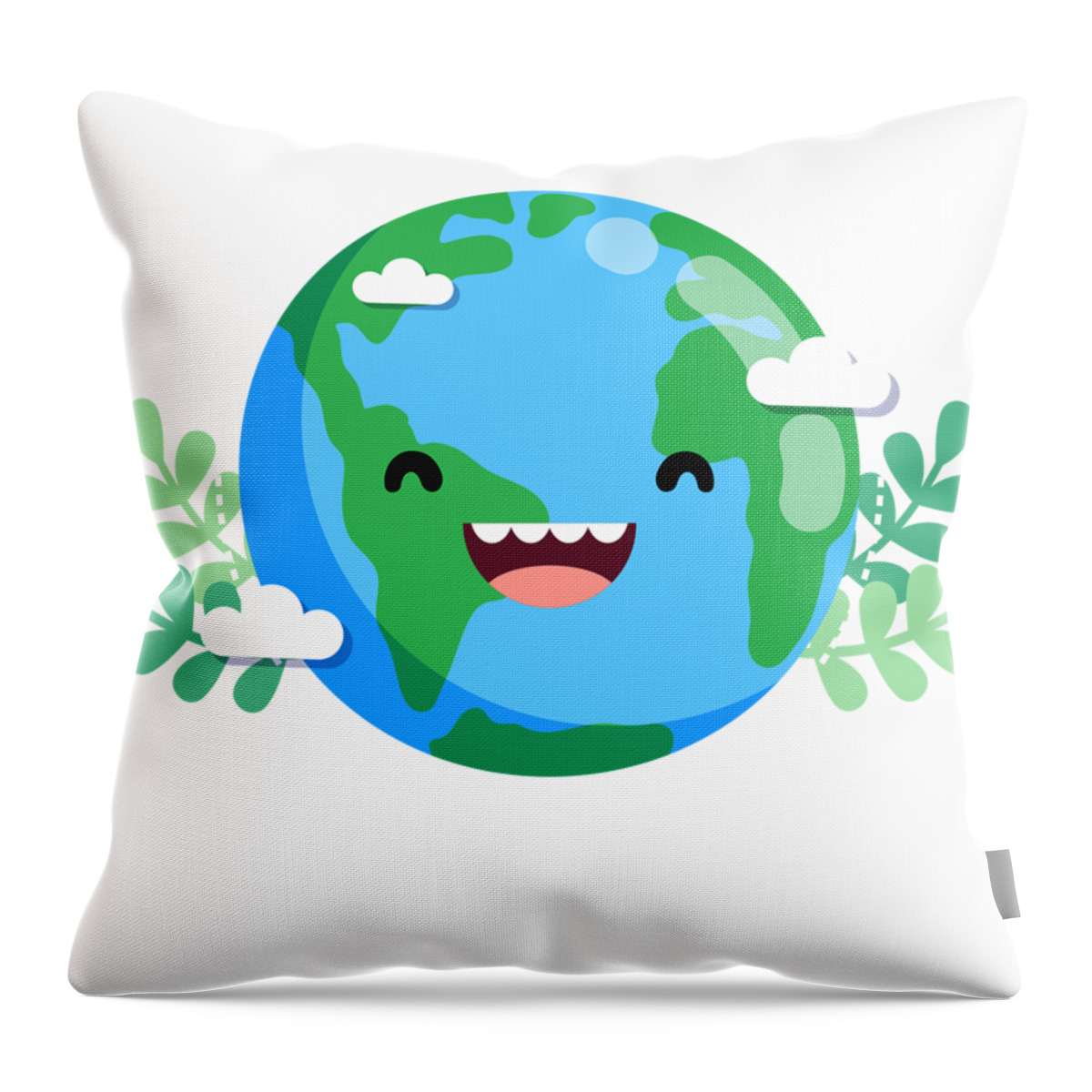 16x16 Multicolor Everday Earth-Day Save Planet Gift Idea Earth-Day Gift Idea Save Our Planet with Weed Throw Pillow