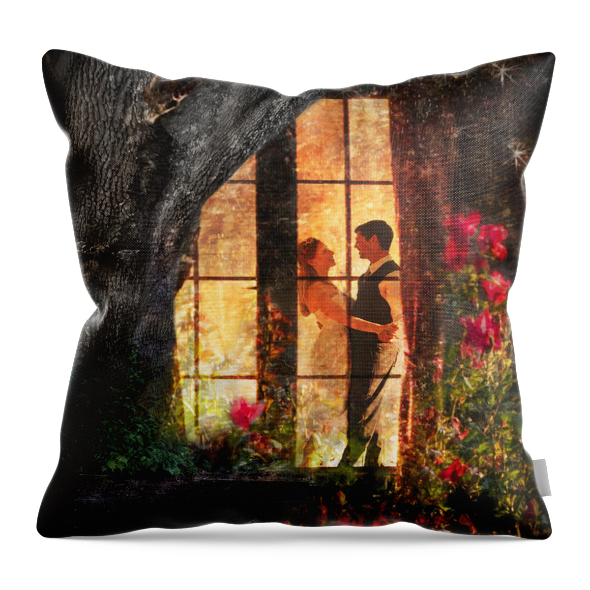 Dancers Throw Pillow featuring the photograph Dancers by Shara Abel