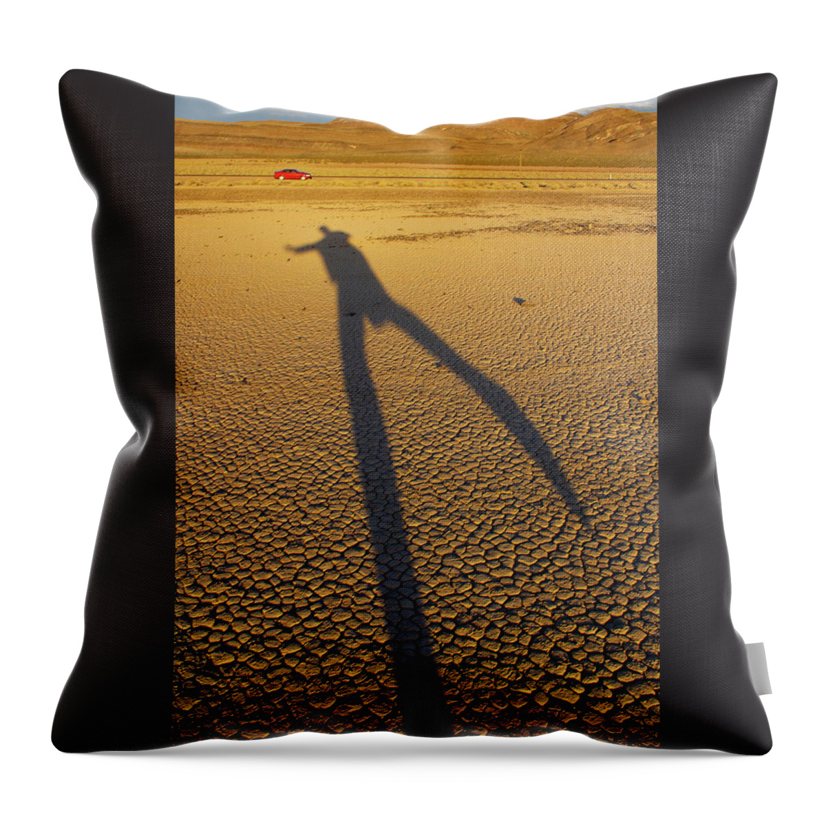 Death Valley Throw Pillow featuring the photograph Dancing Fool by Mike McGlothlen