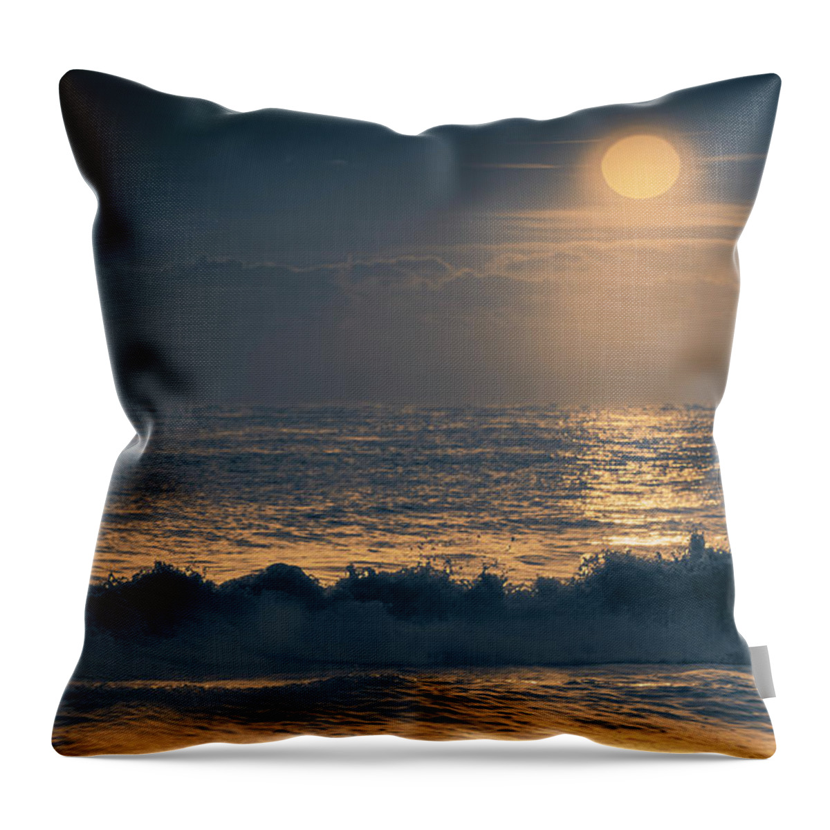 Top Artist Throw Pillow featuring the photograph 4143 Delray Beach Atlantic Ocean by Amyn Nasser Neptune Gallery