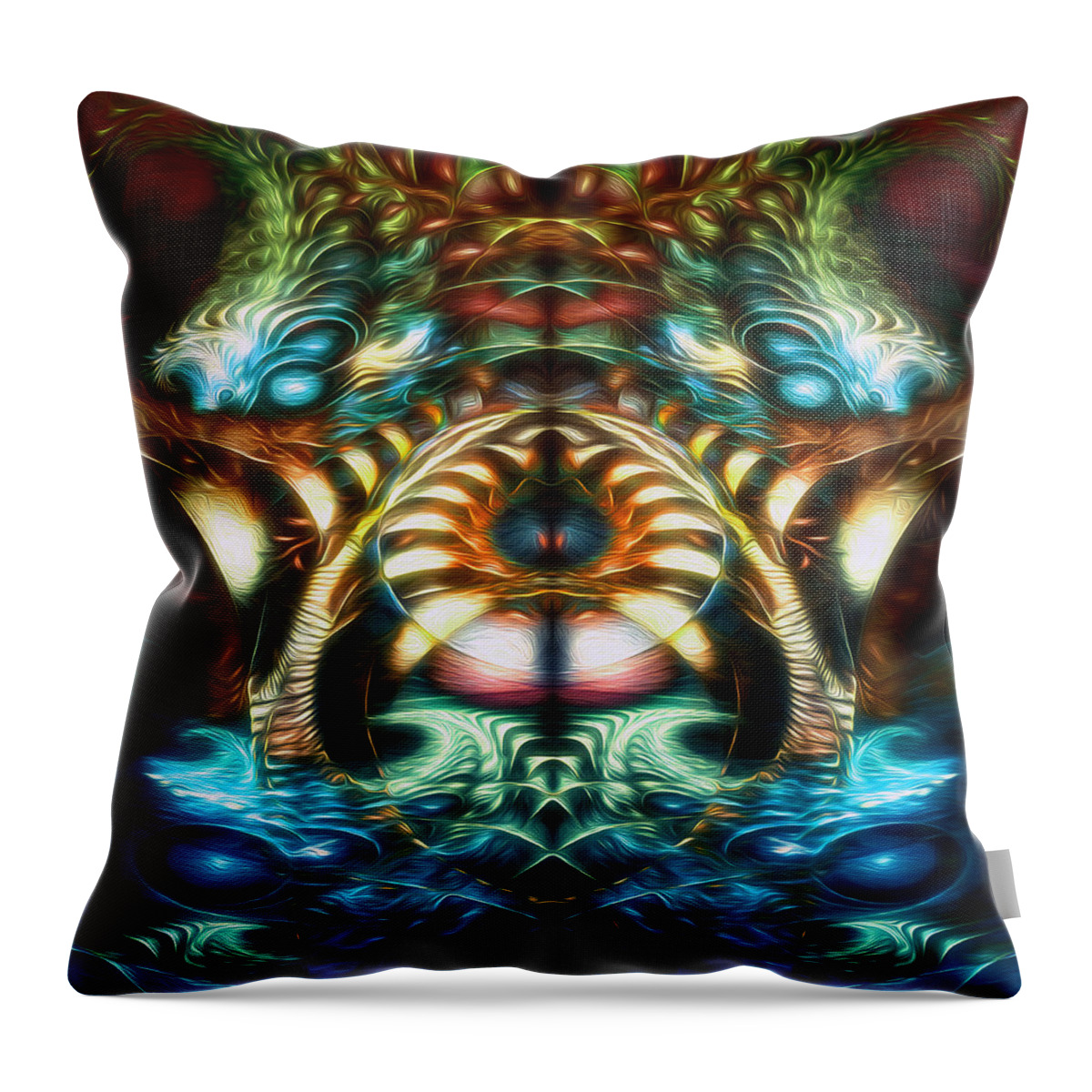 Stairs Throw Pillow featuring the digital art Dichotomy by Jeff Malderez