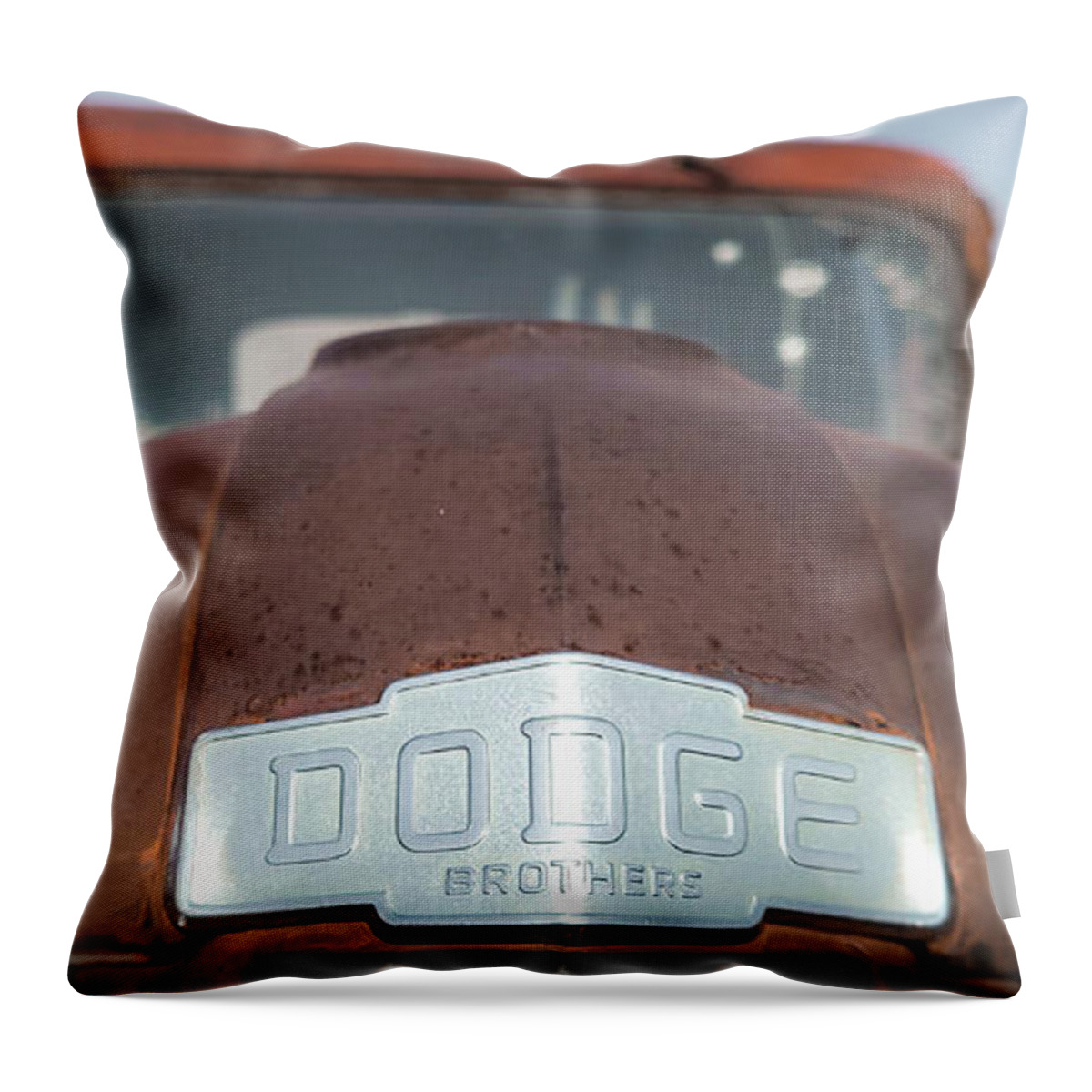 Dodge Throw Pillow featuring the photograph Dodge Brothers by Darrell Foster