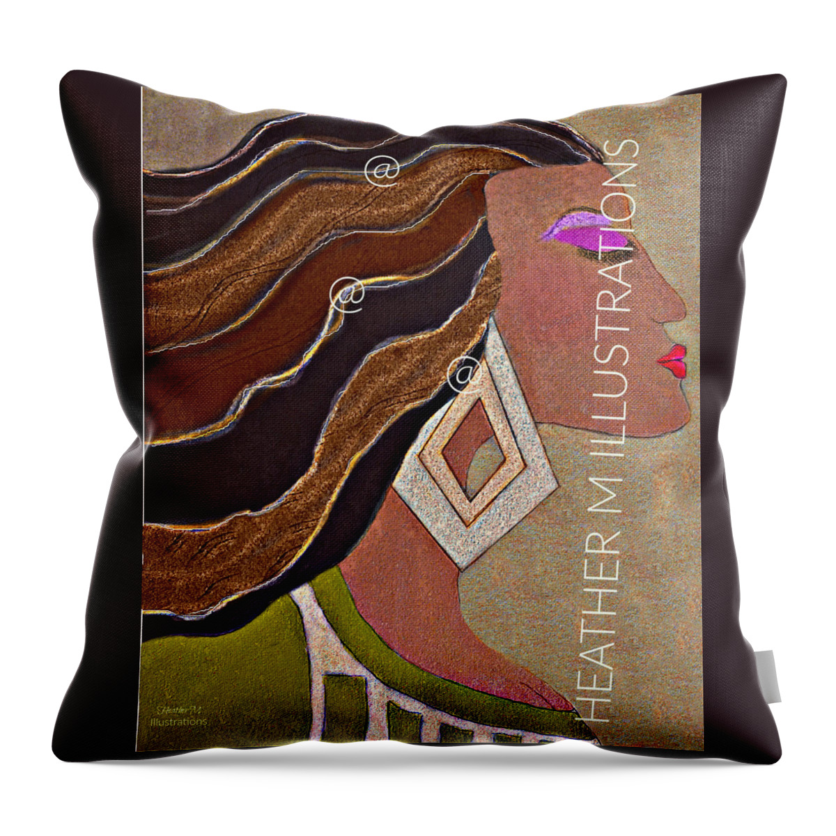 Dream Throw Pillow featuring the mixed media Dream by Heather M Illustrations and Photography