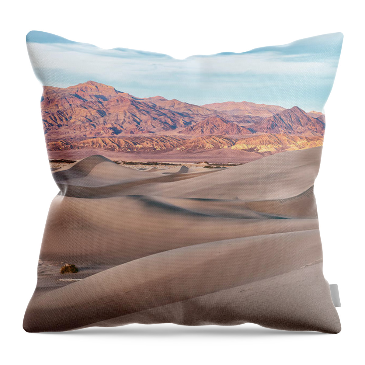 Death Valley National Park Throw Pillow featuring the photograph Desert Monuments by Jonathan Nguyen