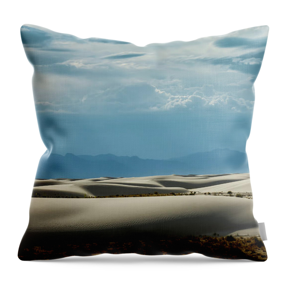 White Sands Throw Pillow featuring the photograph Dunes by James Barber