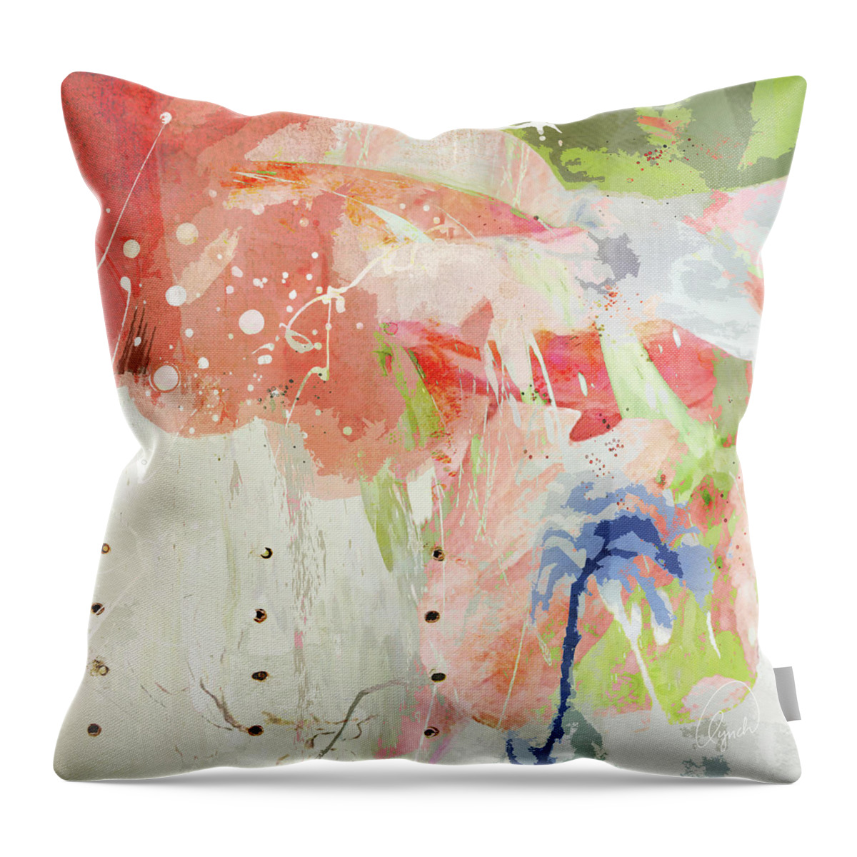 Abstract Throw Pillow featuring the photograph Dutch Treat by Karen Lynch