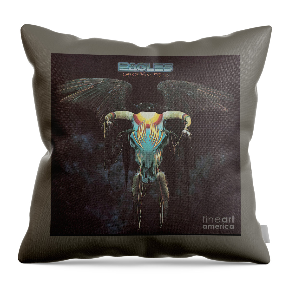 Eagles Throw Pillow featuring the photograph Eagles Album Cover by Action