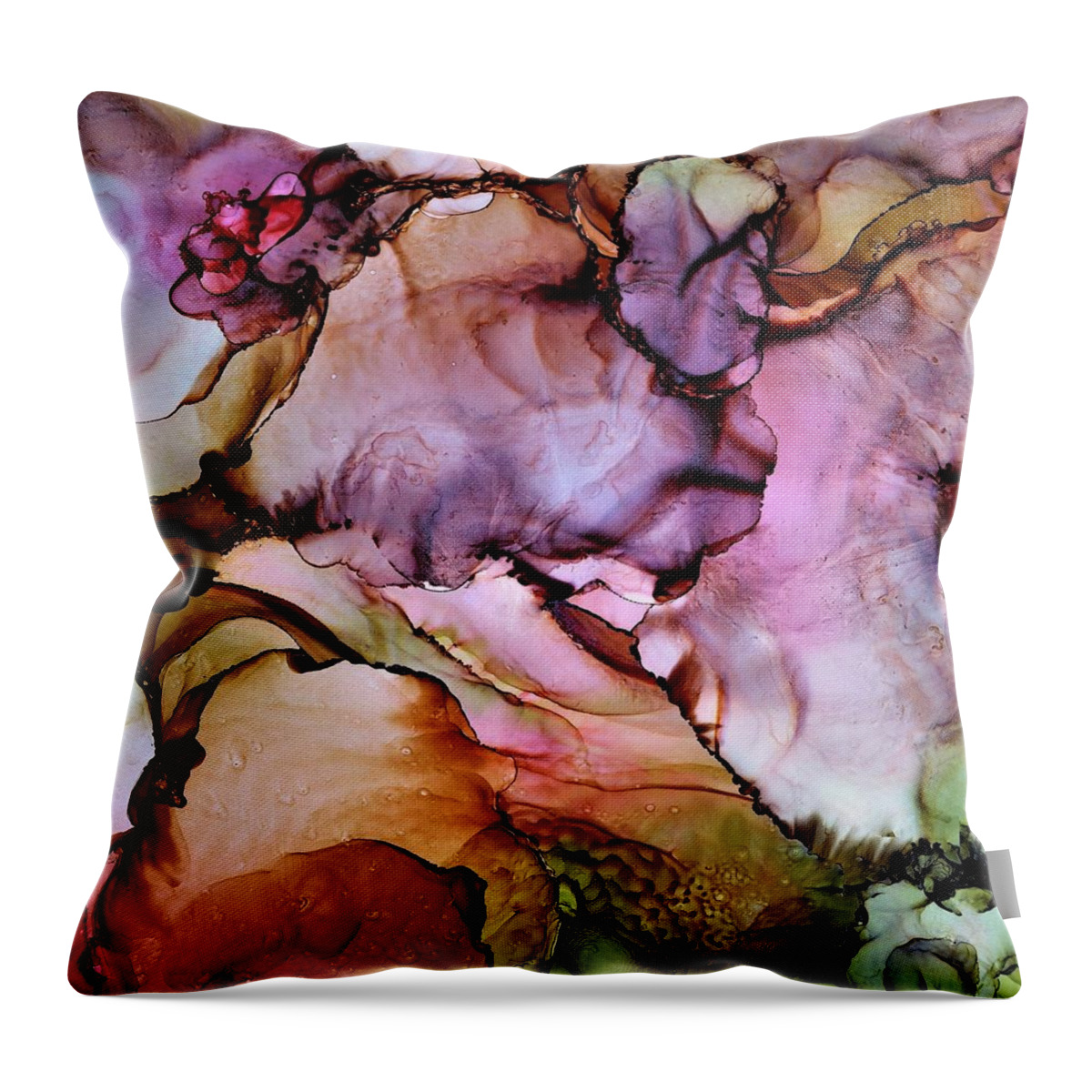 Easter Throw Pillow featuring the painting Easter Bonnet by Angela Marinari