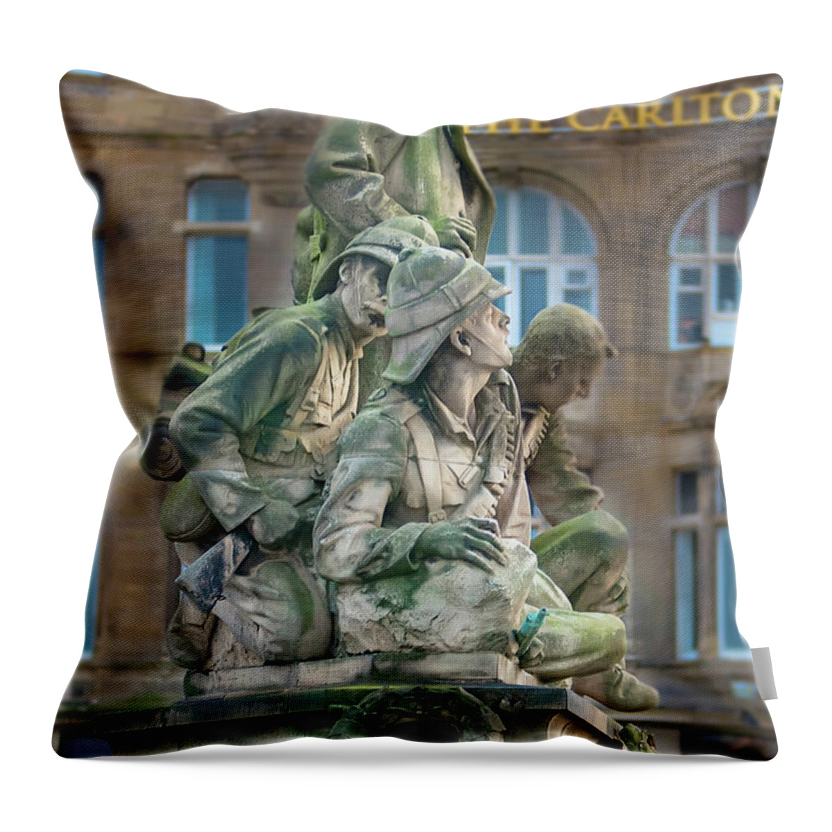War Throw Pillow featuring the digital art Edinburgh by SnapHappy Photos
