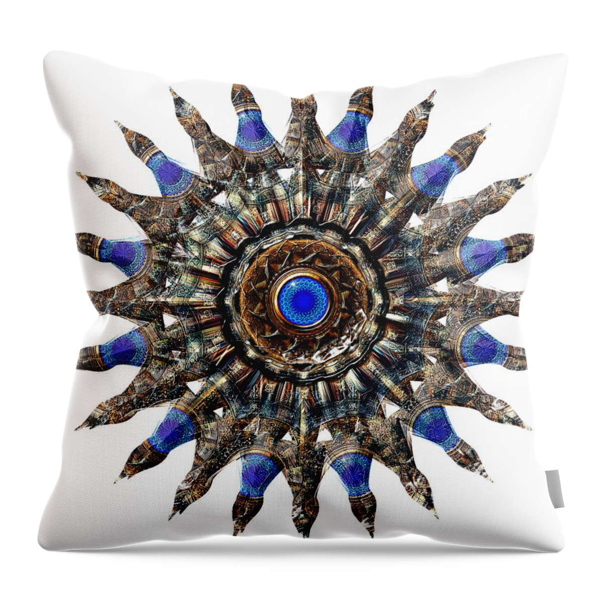 Star Throw Pillow featuring the digital art Electric Eye by David Manlove