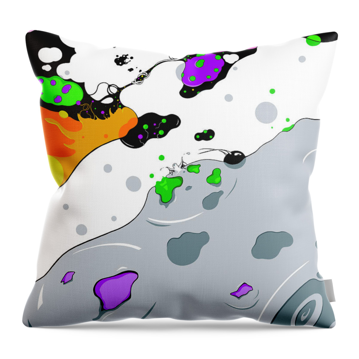 Hydrogen Throw Pillow featuring the digital art Electro Lyzers by Craig Tilley