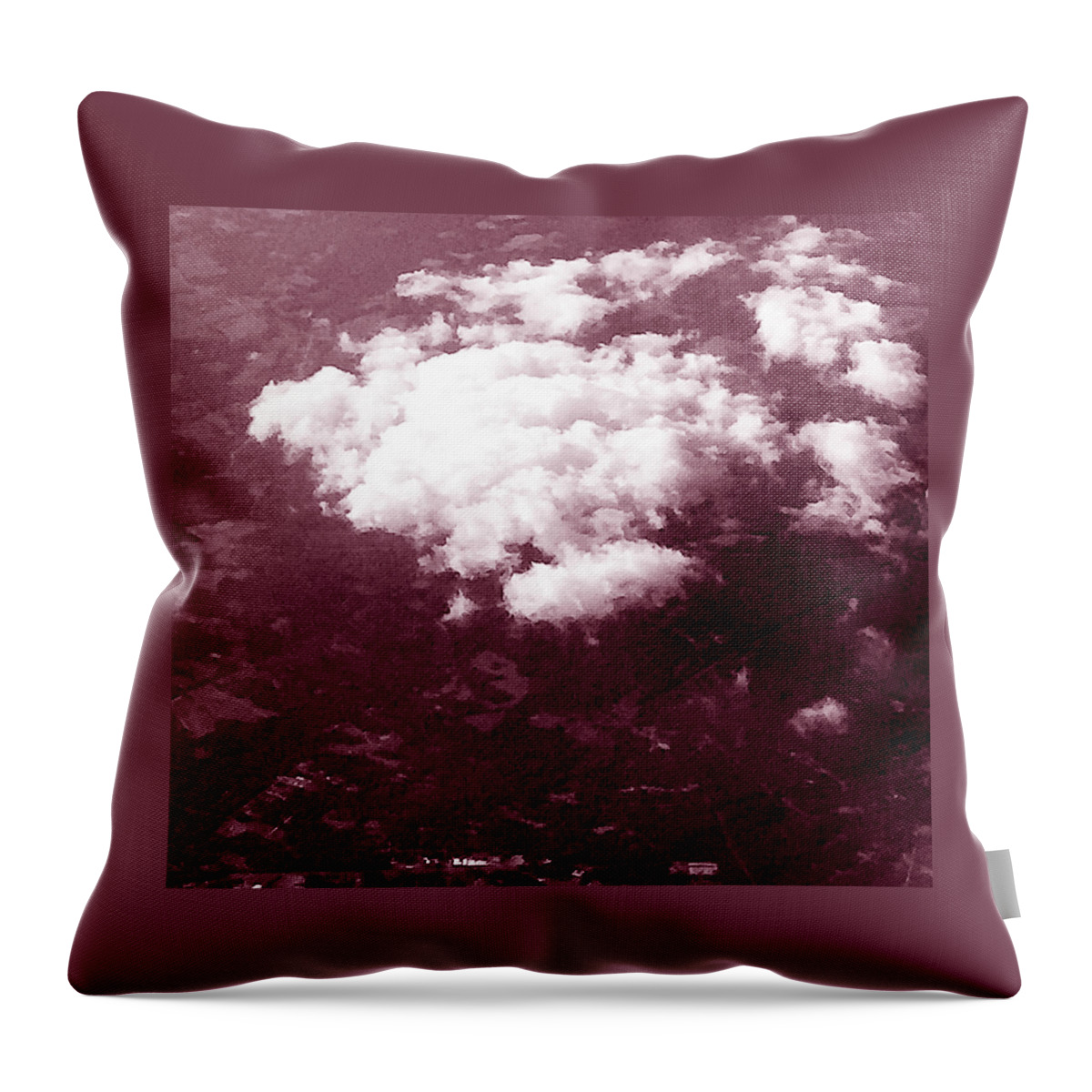 Calm Loliop Clouds Throw Pillow featuring the painting Enchatoo by Trevor A Smith