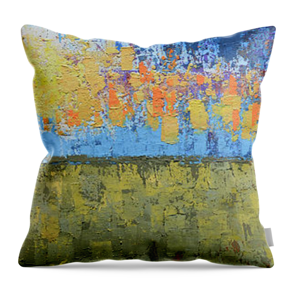  Throw Pillow featuring the painting Every Day by Linda Bailey