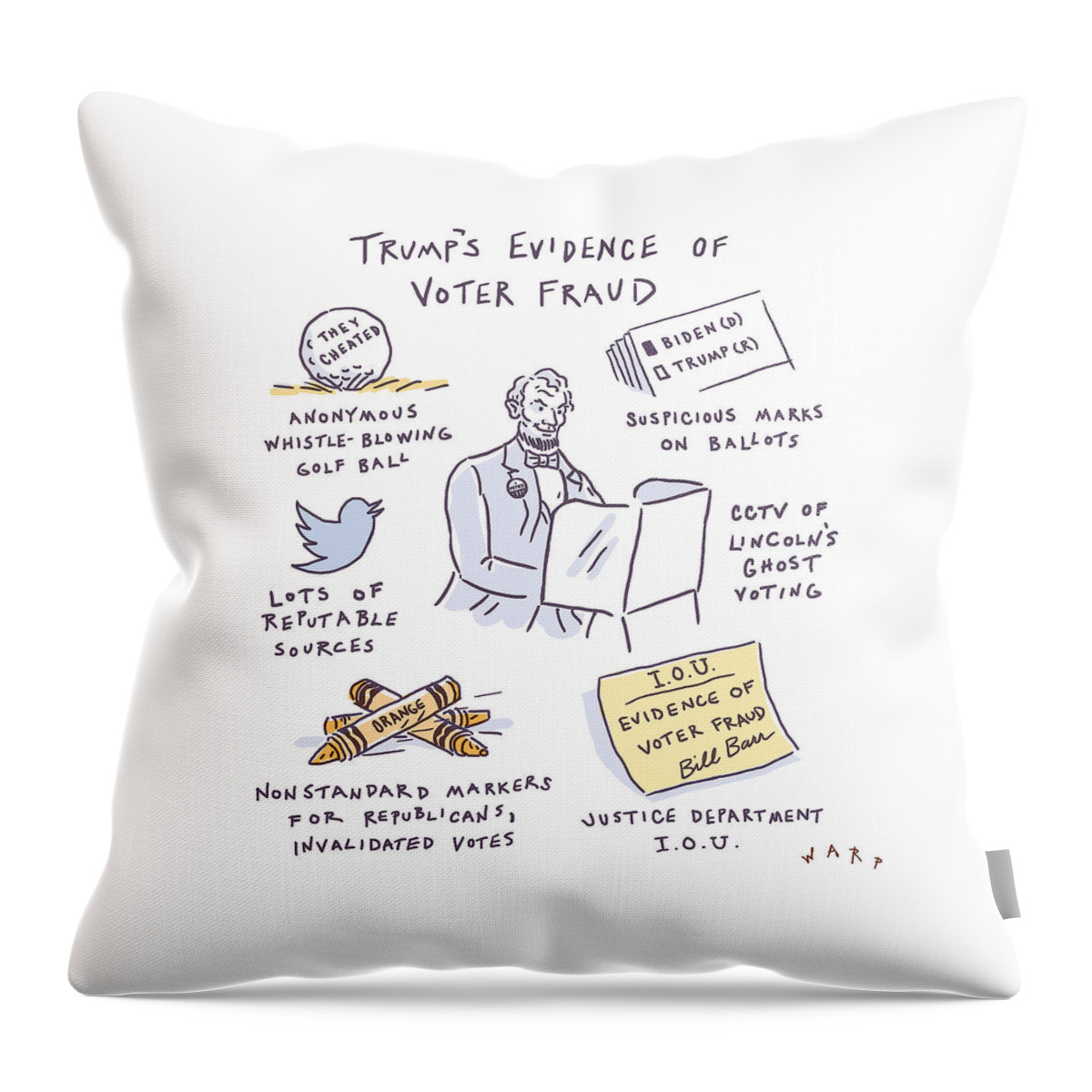 Evidence Of Voter Fraud Throw Pillow