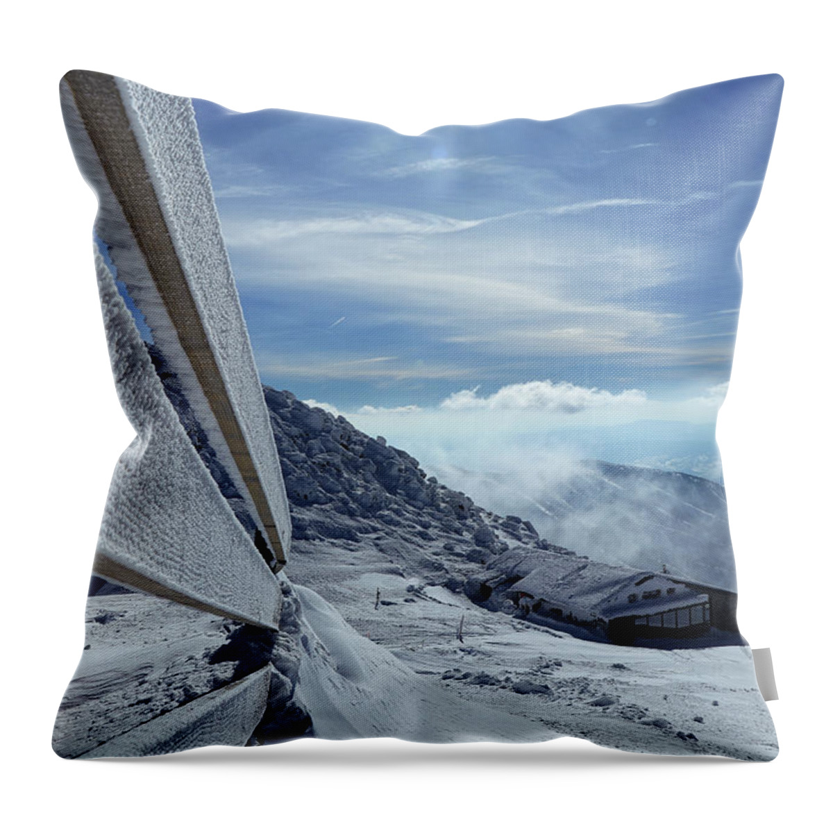 Fairytale Throw Pillow featuring the photograph Alpine cottage - Chopok mountain, Slovakia by Vaclav Sonnek