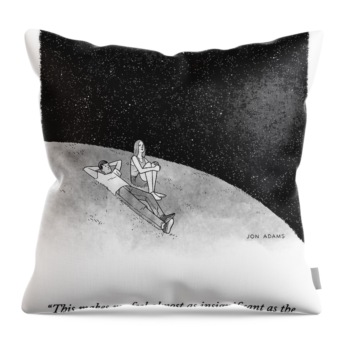 Feeling Insignificant Throw Pillow
