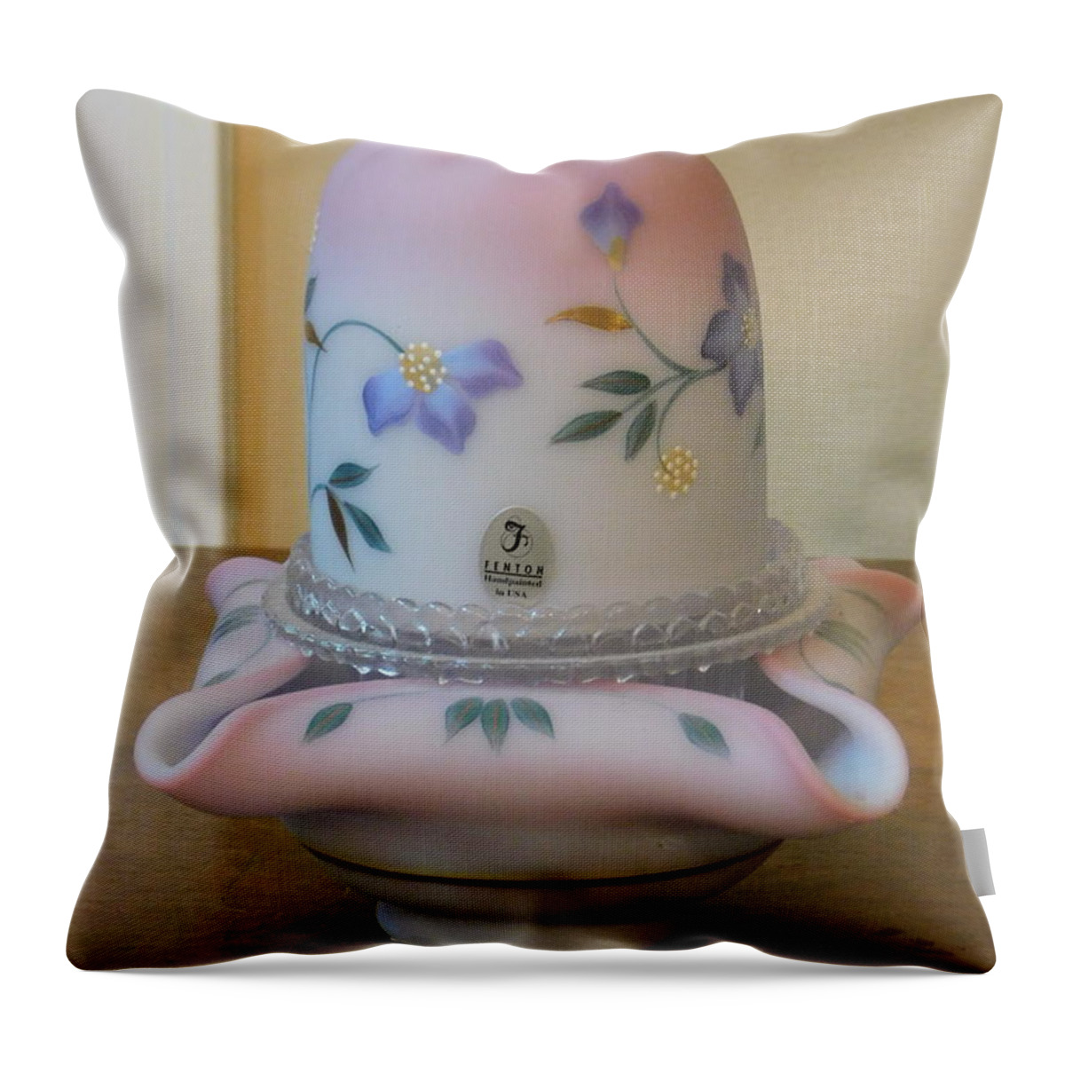 BLOSSOMS - PERIWINKLE Toss Pillow 18x 18