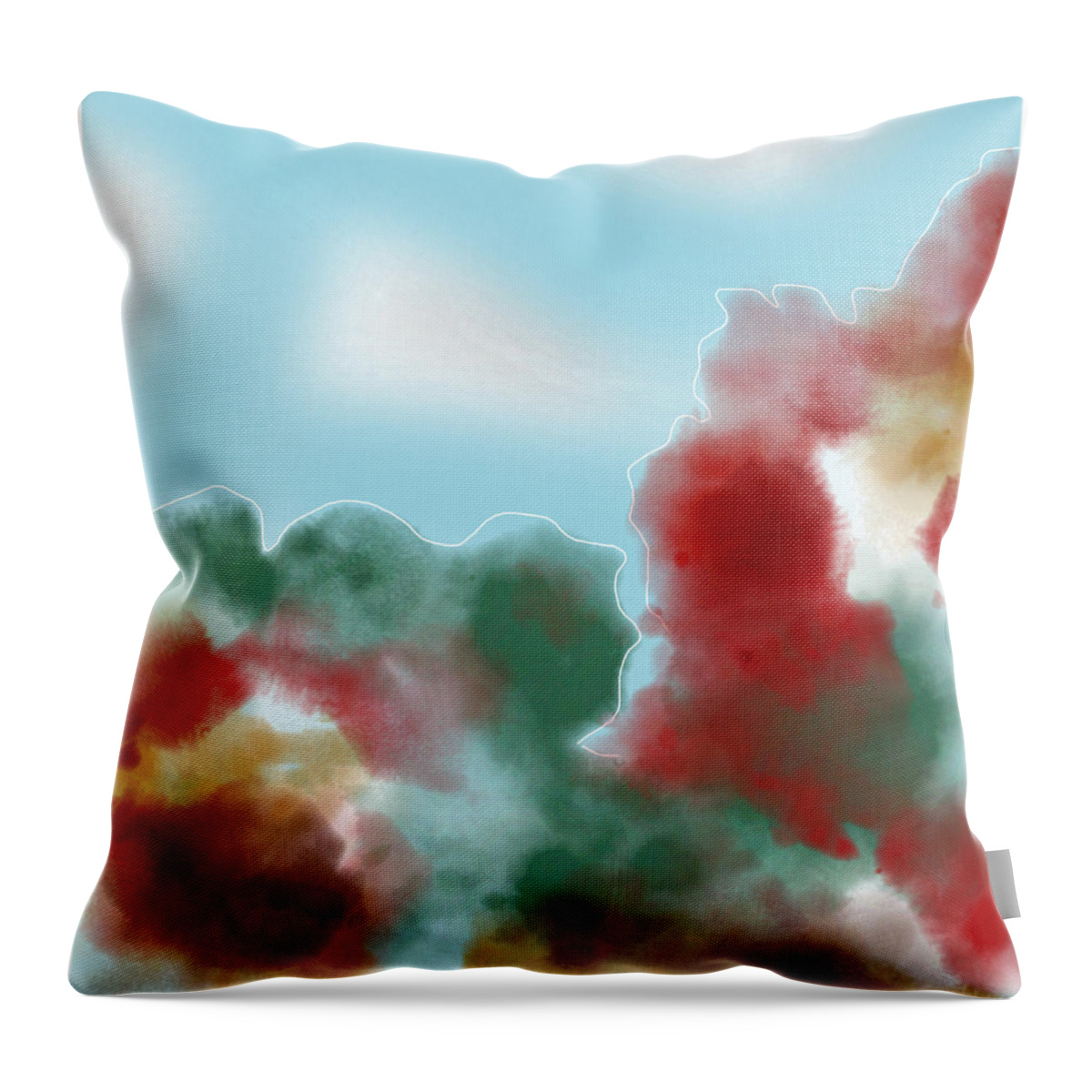 Fall Throw Pillow featuring the digital art Find your peace by Amber Lasche